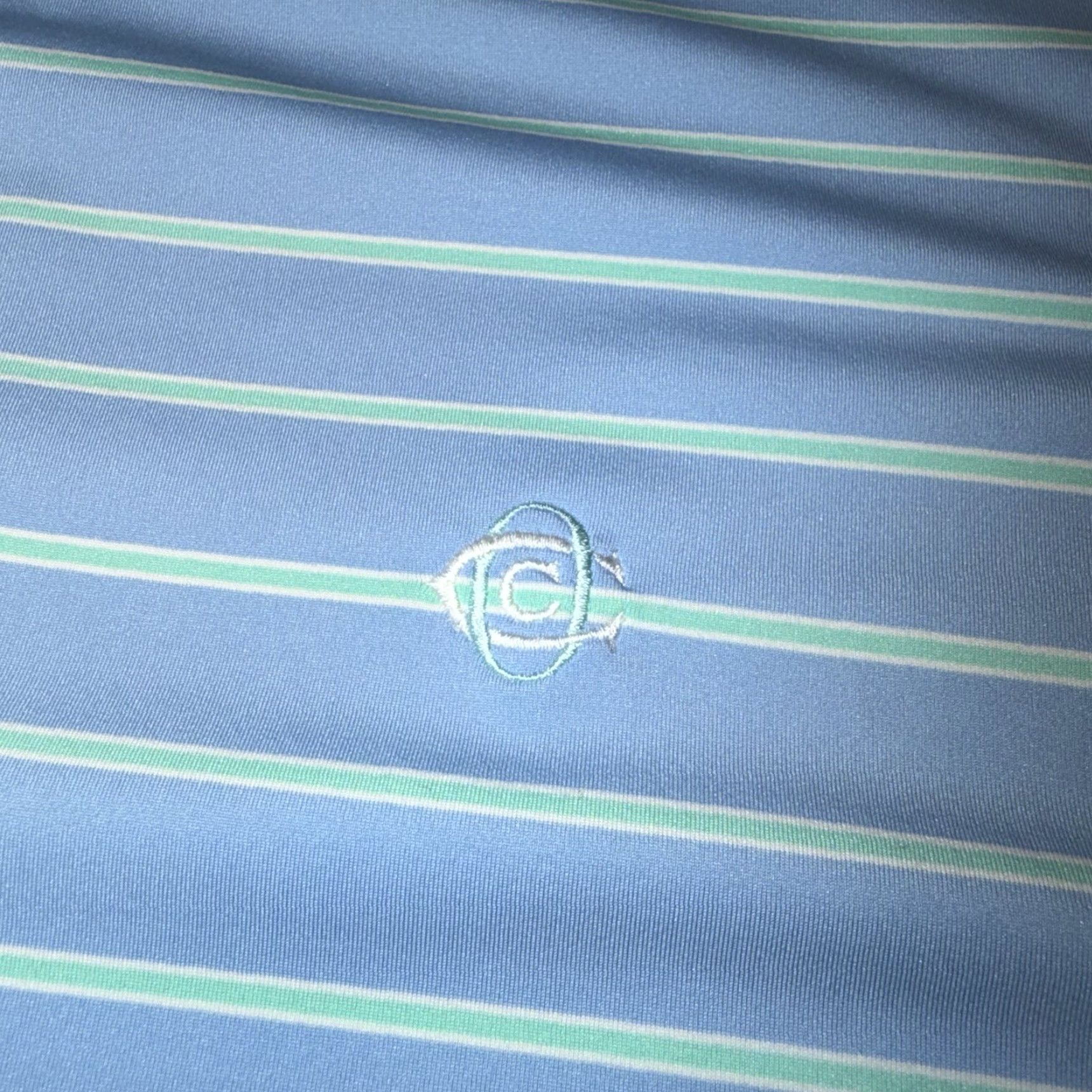 Peter Millar Peter Millar Polo Men M Oakmont OCC Striped Blue Green Multicolor Golf Shirt Summer Comfort Sports Classic Size US M / EU 48-50 / 2 - 2 Thumbnail