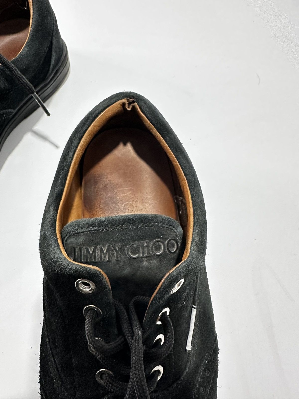 Jimmy Choo Jimmy Choo Brian Black Suede Laced Shoe Size 43Eu. Size US 10 / EU 43 - 8 Thumbnail