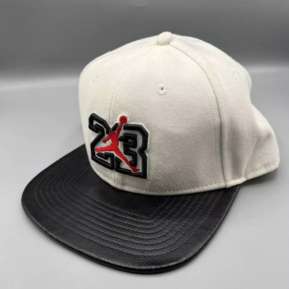 Jordan Brand Air Jordan 23 Hat Men White Embroidered Jumpman SnapBack Cap Size ONE SIZE - 2 Thumbnail
