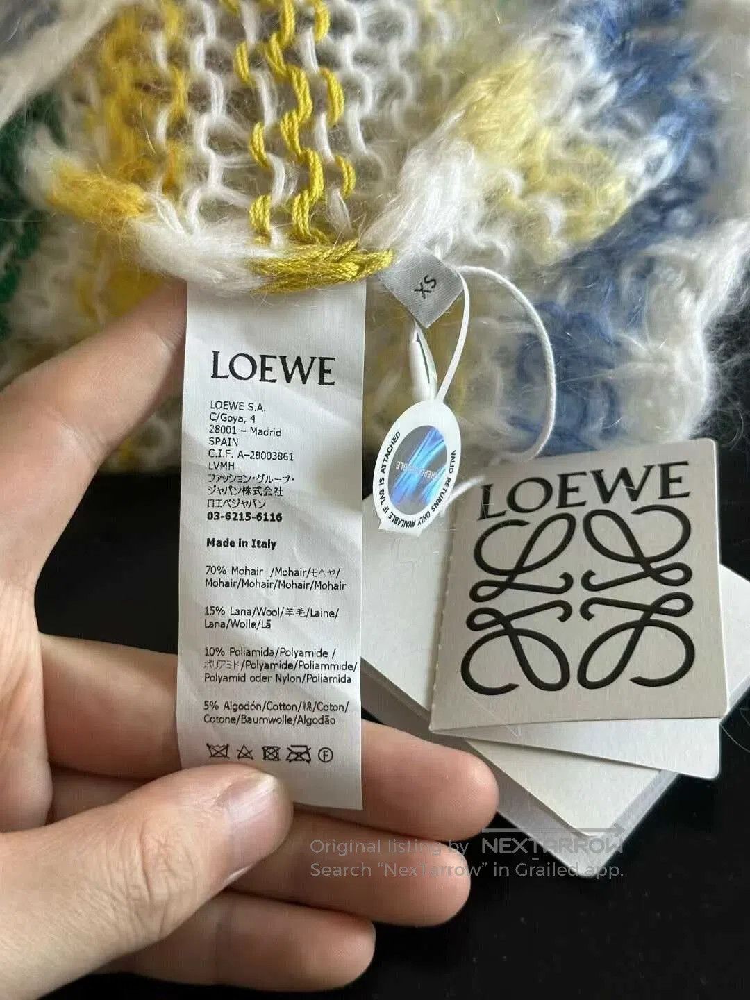 Loewe loewe colorful striped mohair sweater. Size XS / US 0-2 / IT 36-38 - 4 Thumbnail