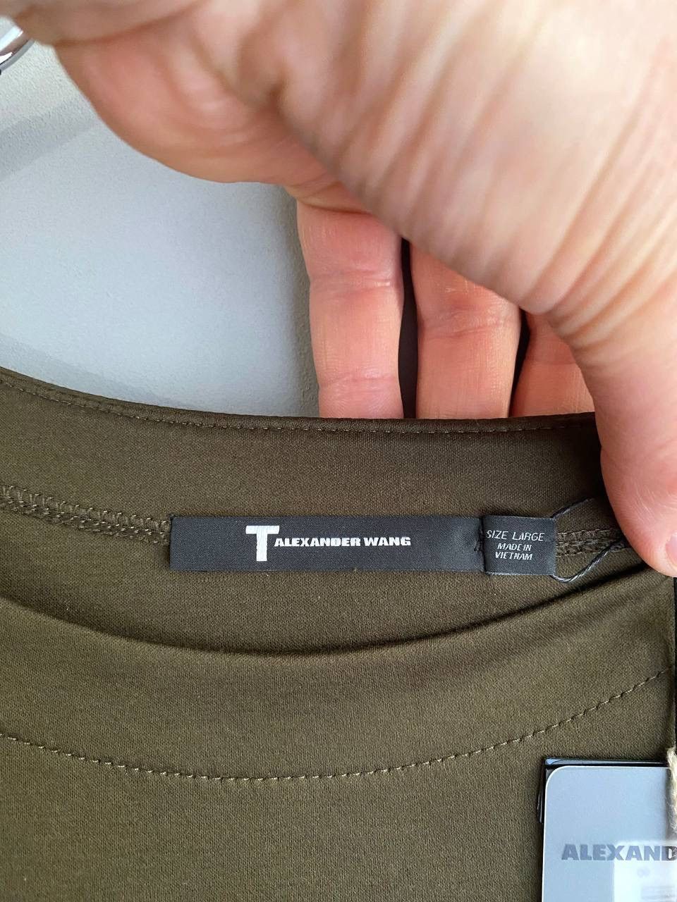 Alexander Wang Alexander Wang T Men's Army Olive Long Sleeve T-Shirt Size L Size US L / EU 52-54 / 3 - 11 Thumbnail