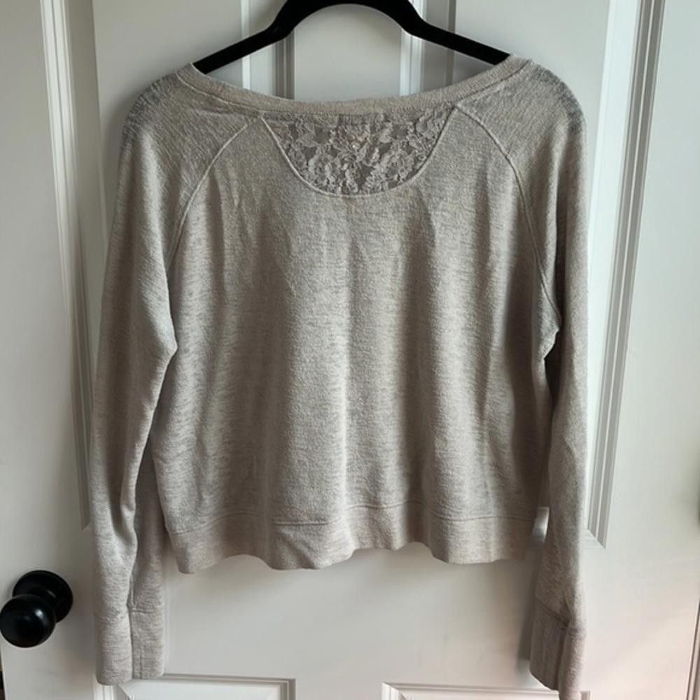 Designer Victorias’s Secret lace panel long sleeve crop top Size S / US 4 / IT 40 - 9 Thumbnail