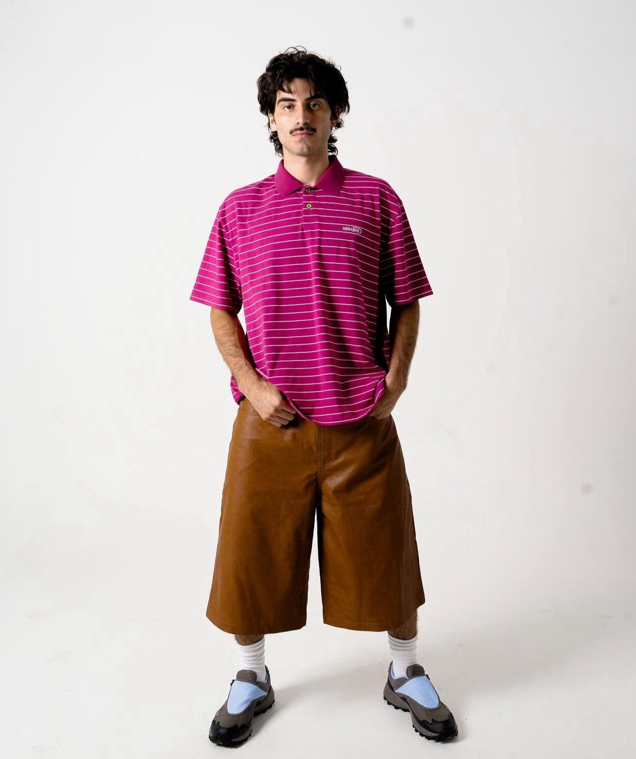 Other Hidden Season Brown Leather Shorts Size US 38 / EU 54 - 2 Thumbnail
