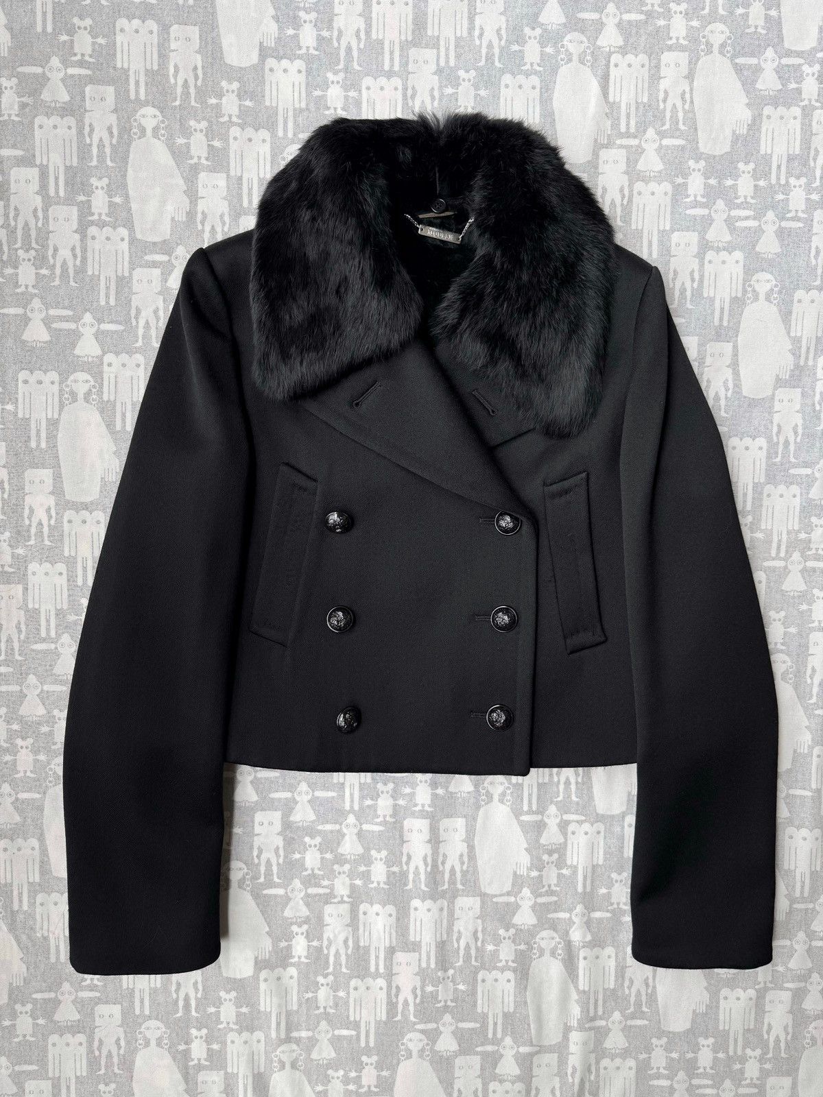Alexander McQueen Alexander McQueen AW08 Fur Lined Double Breasted Jacket Size M / US 6-8 / IT 42-44 - 1 Thumbnail