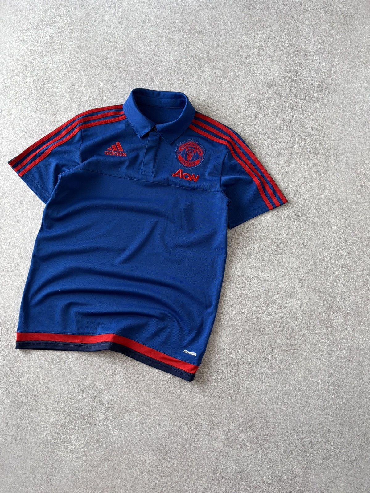 Adidas Adidas Manchester United Blue Red Football Soccer Jersey Size US S / EU 44-46 / 1 - 2 Thumbnail
