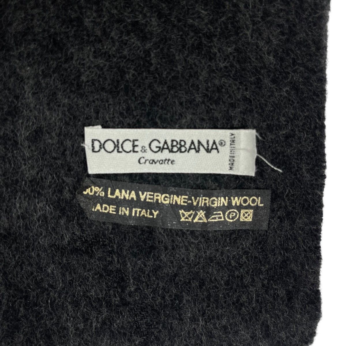 Dolce & Gabbana × Vintage Vintage Dolce And Gabbana Lana Virgin Wool Scarf Muffler Size ONE SIZE - 7 Thumbnail