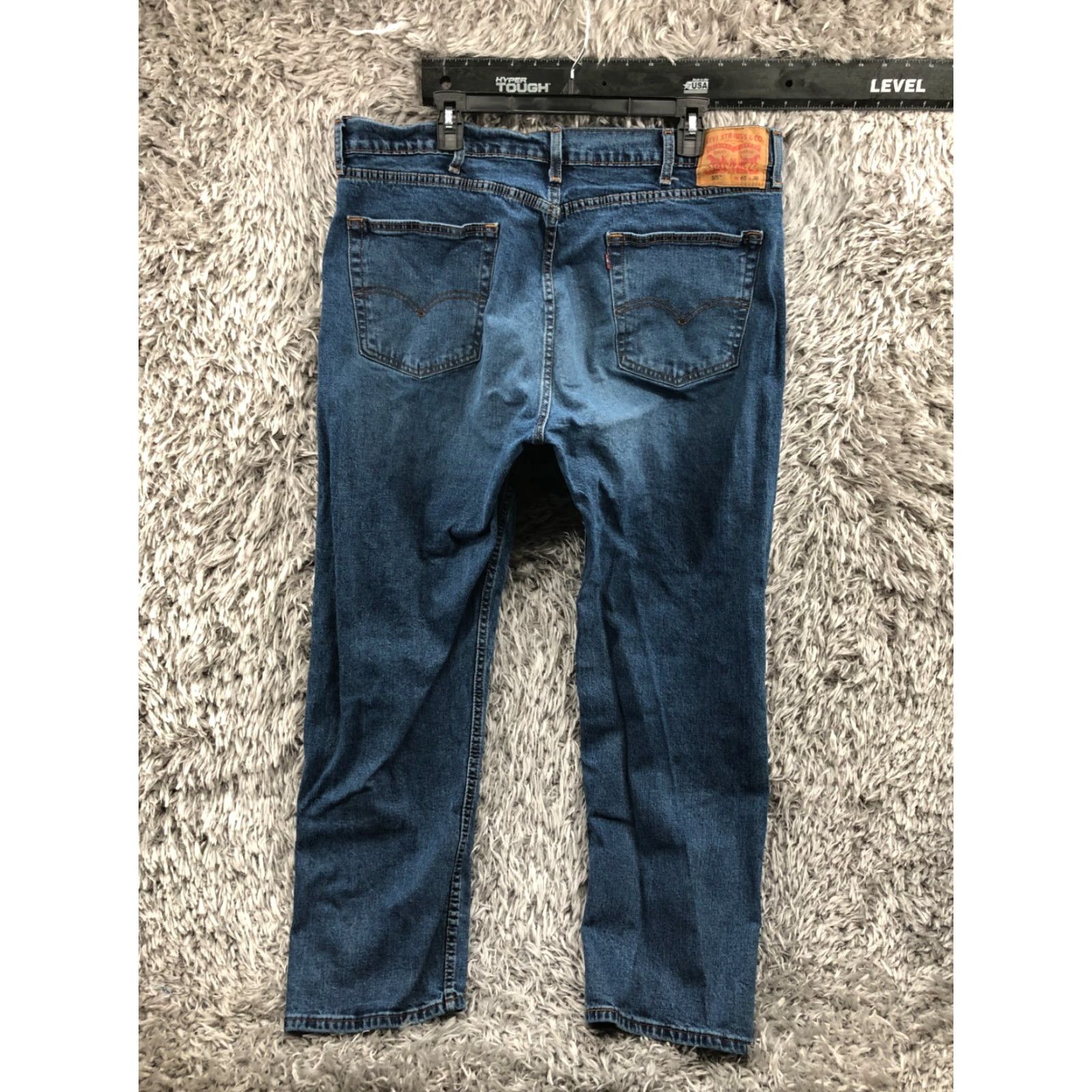 Levi's Levi's 505 Straight Jeans Mens Regular Belt Loops 40x30 Blue Medium Wash Denim 5-Pocket Size US 40 / EU 56 - 5 Thumbnail