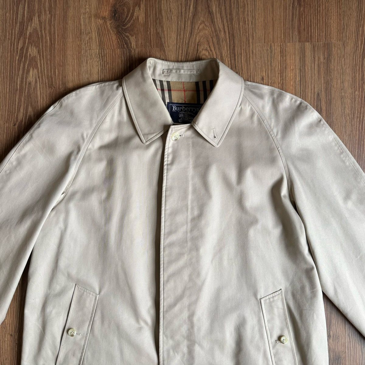 Burberry × Burberry Prorsum × Vintage Vintage Burberry’s Burberry Nova Check Men’s Trench Coat Size US L / EU 52-54 / 3 - 2 Thumbnail