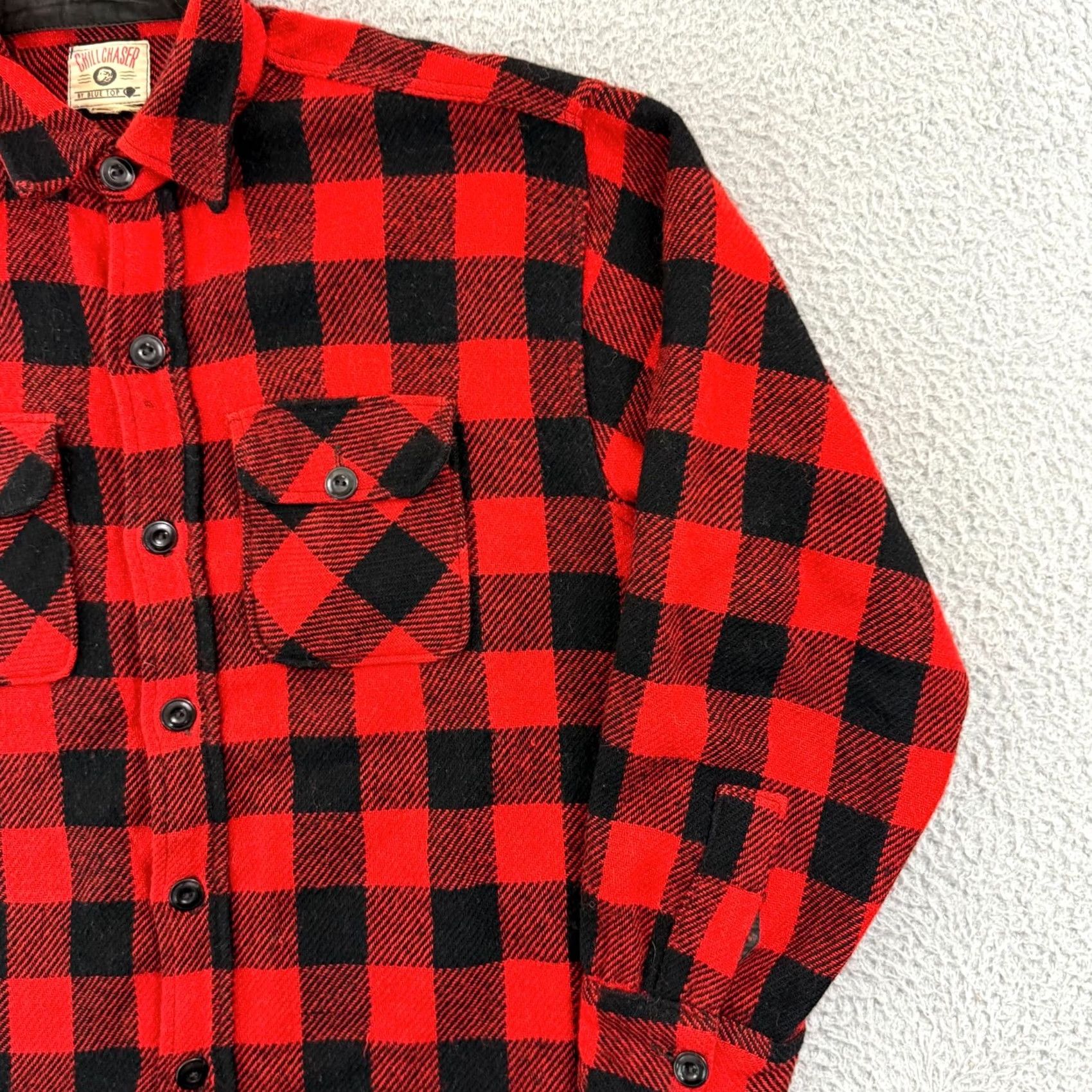 Vintage VINTAGE Chill Chaser Shirt Men XL Red Buffalo Plaid Flannel 80s Long Sleeve USA Size US XL / EU 56 / 4 - 6 Thumbnail