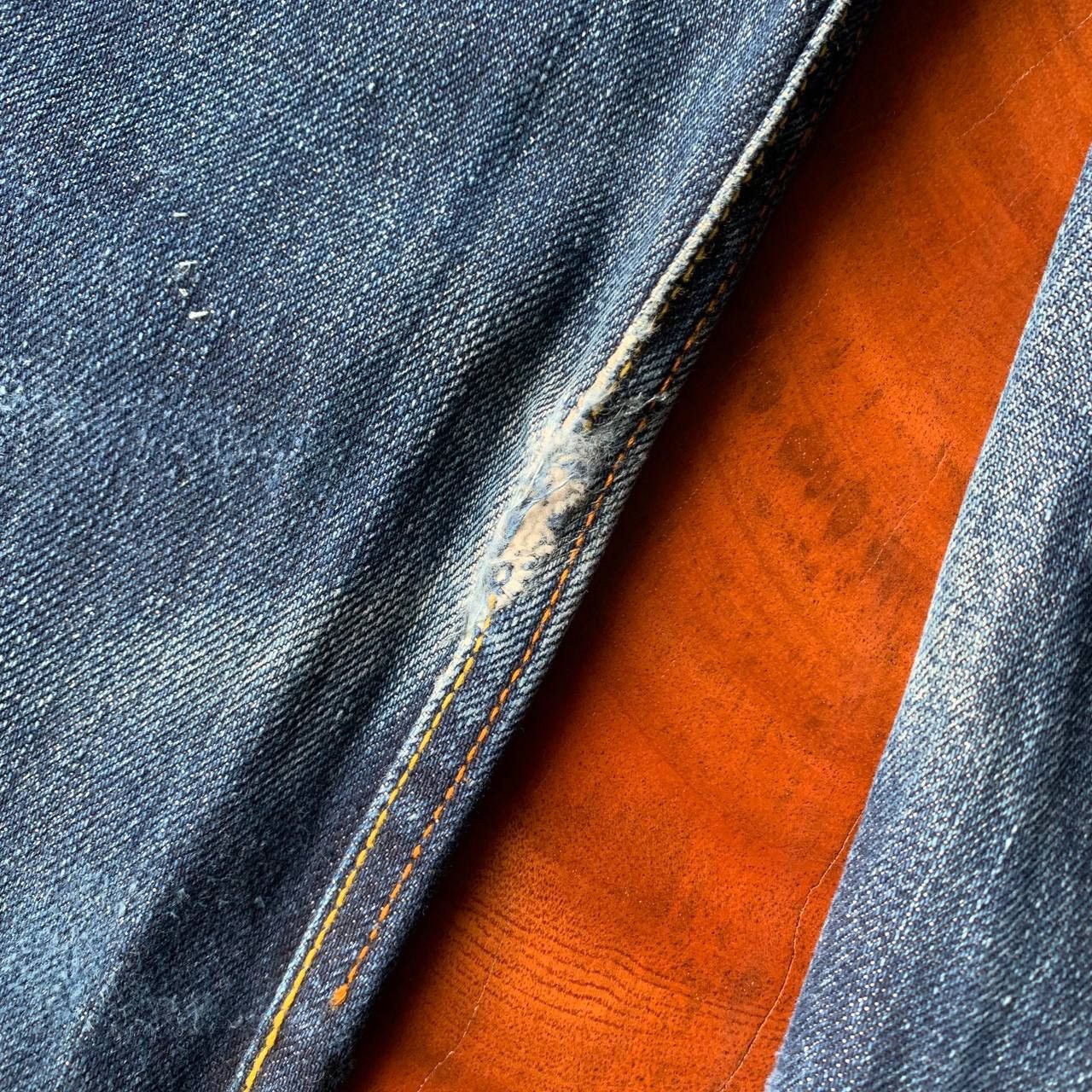 Japanese Brand Santastic Saru Tokyo Tribe Distressed Blue Denim Pants Size US 32 / EU 48 - 12 Thumbnail