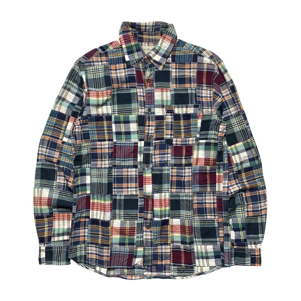 Vintage Thruxton Multi Plaid Patchwork Flannel Shirt Size US M / EU 48-50 / 2 - 1 Thumbnail