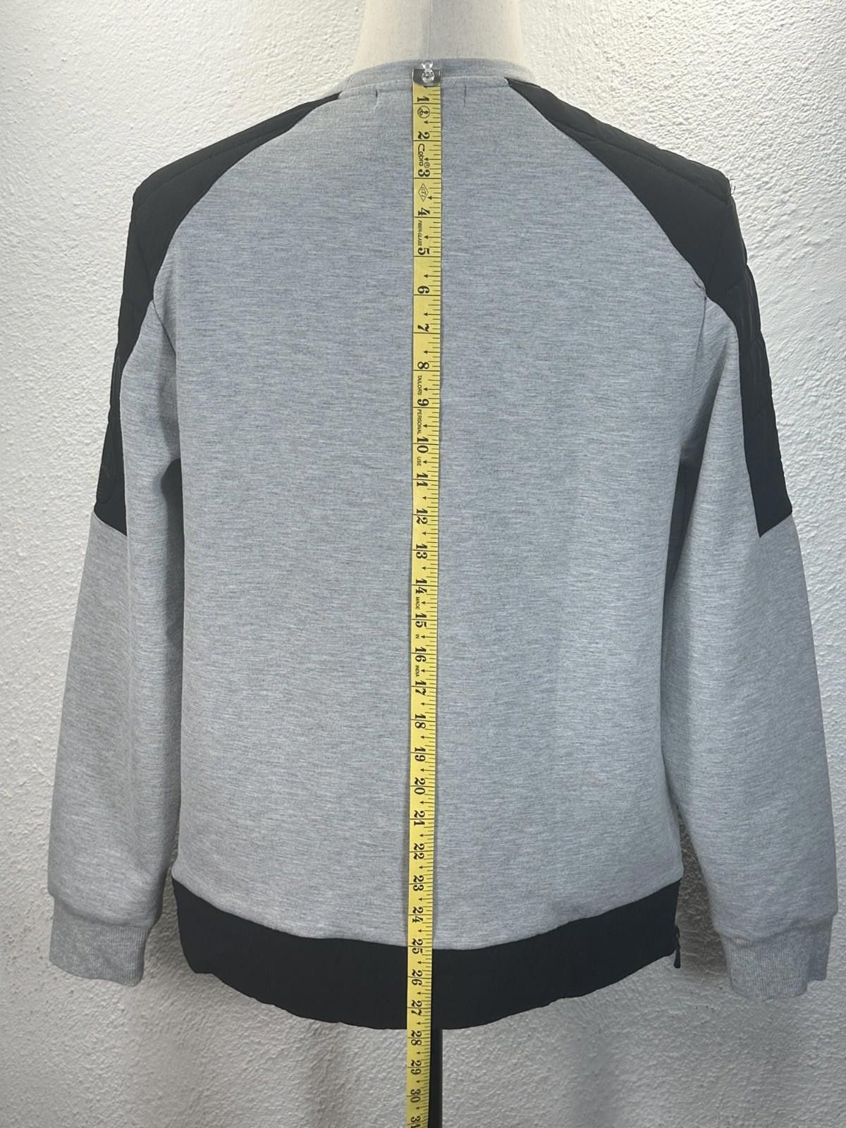 Karl Lagerfeld Karl Lagerfeld Men's Gray/Black Logo Fleece Pullover Size US S / EU 44-46 / 1 - 6 Thumbnail