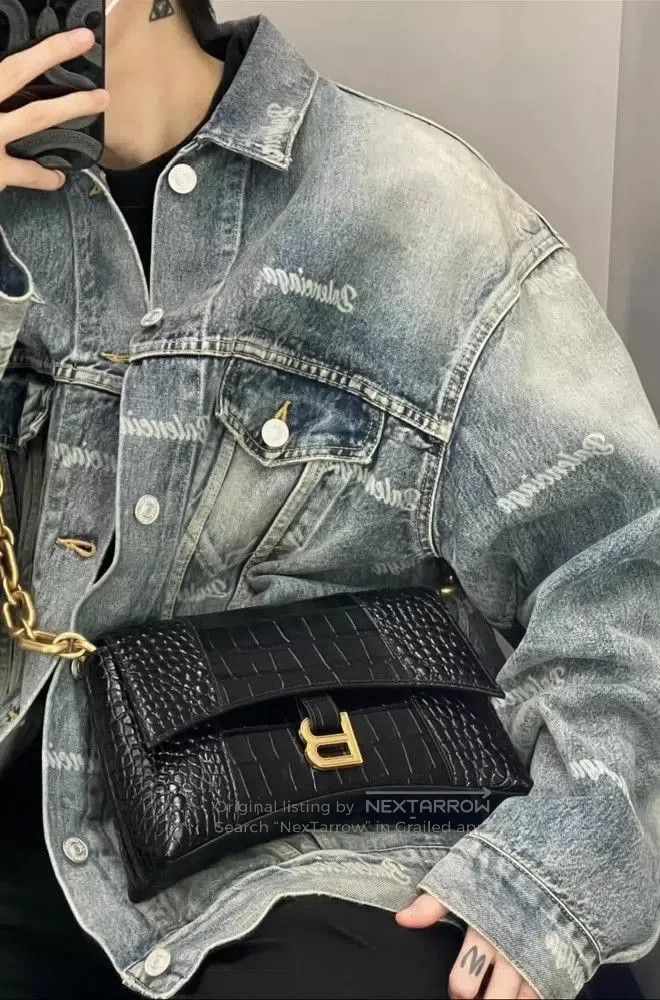 Balenciaga Balenciaga Logo Print Denim Jacket. Size US XS / EU 42 / 0 - 8 Thumbnail