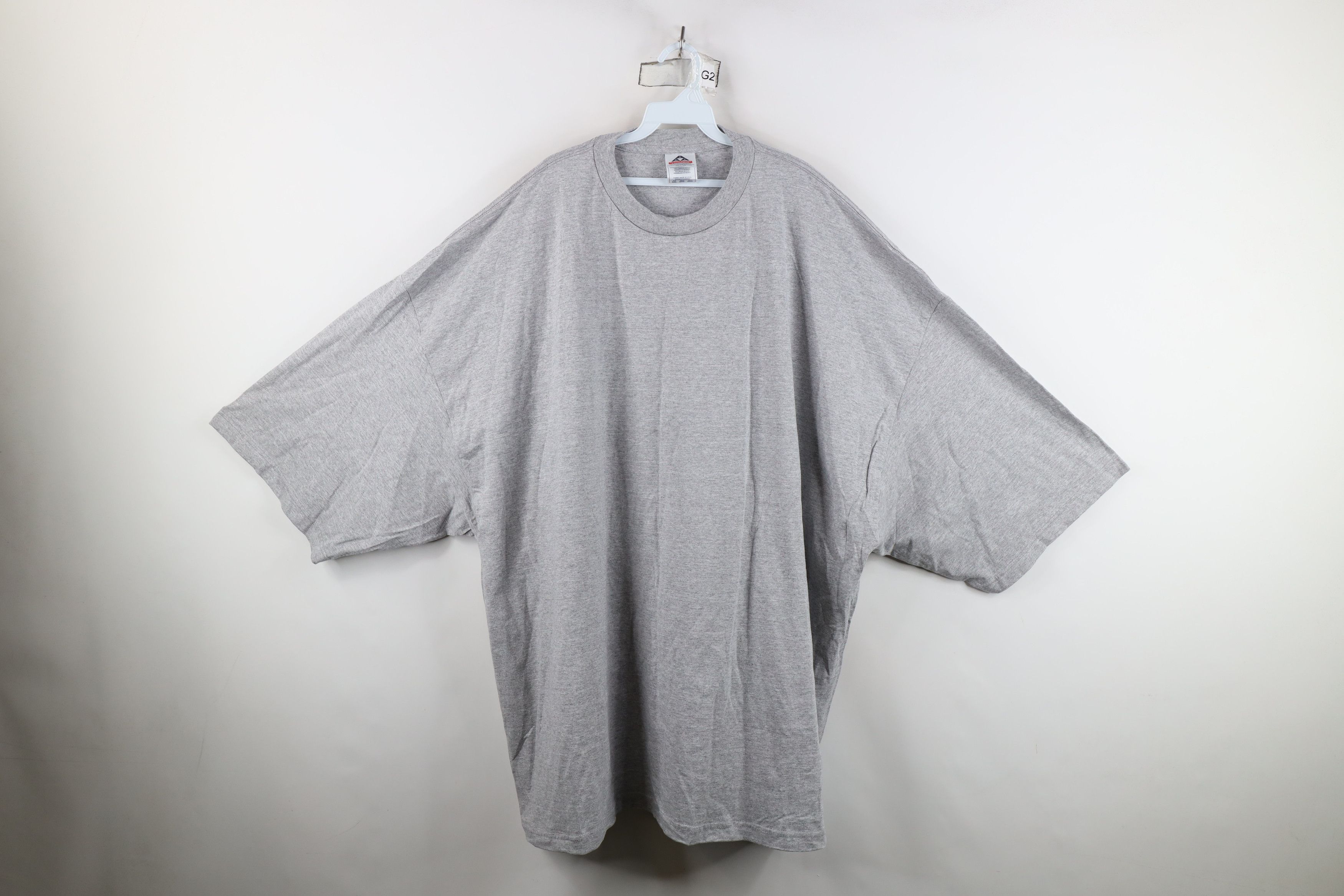 Vintage Vintage 90s Streetwear Short Sleeve T-Shirt Heather Gray Size US XXL / EU 58 / 5 - 1 Thumbnail