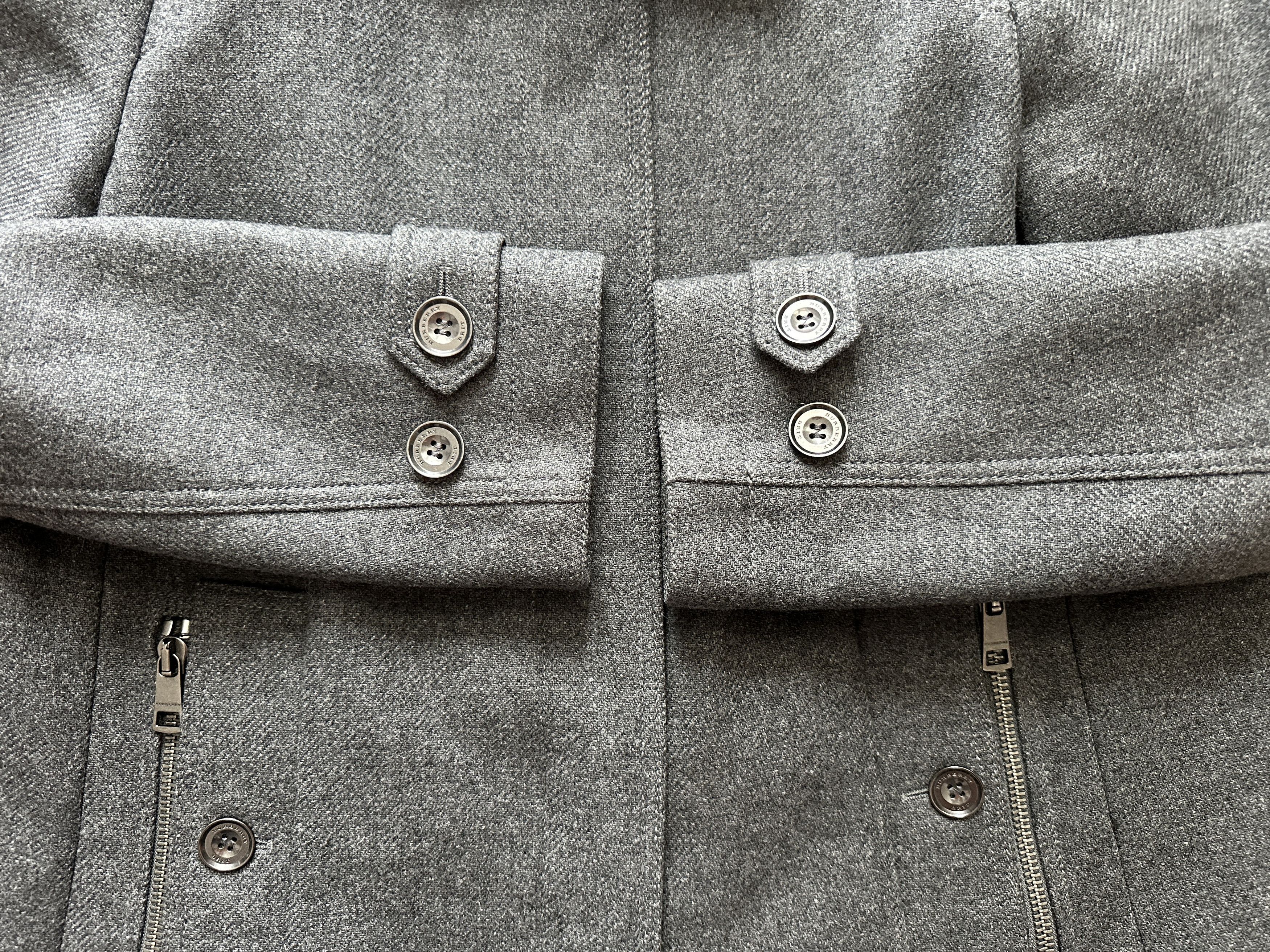 Burberry BURBERRY BRIT Women's Wool Coat Grey UK14 US12 ITA48 GER42 Size L / US 10 / IT 46 - 18 Thumbnail