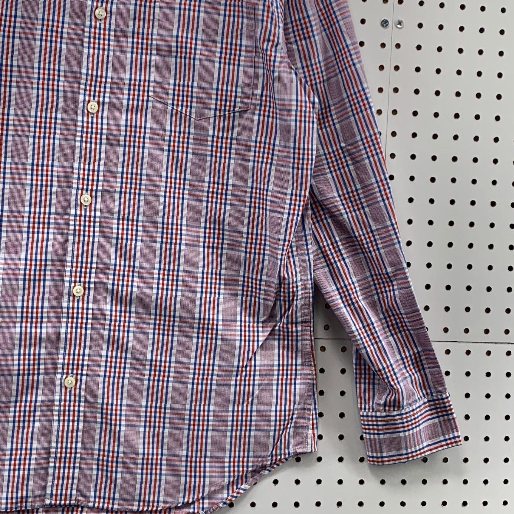 Banana Republic VINTAGE Banana Republic Shirt Men Large Red Check Slim Fit Non-Iron Button-Up Size US L / EU 52-54 / 3 - 4 Thumbnail