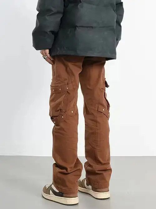 Homemade × Jean flare punk cargo pants Size US 34 / EU 50 - 4 Thumbnail