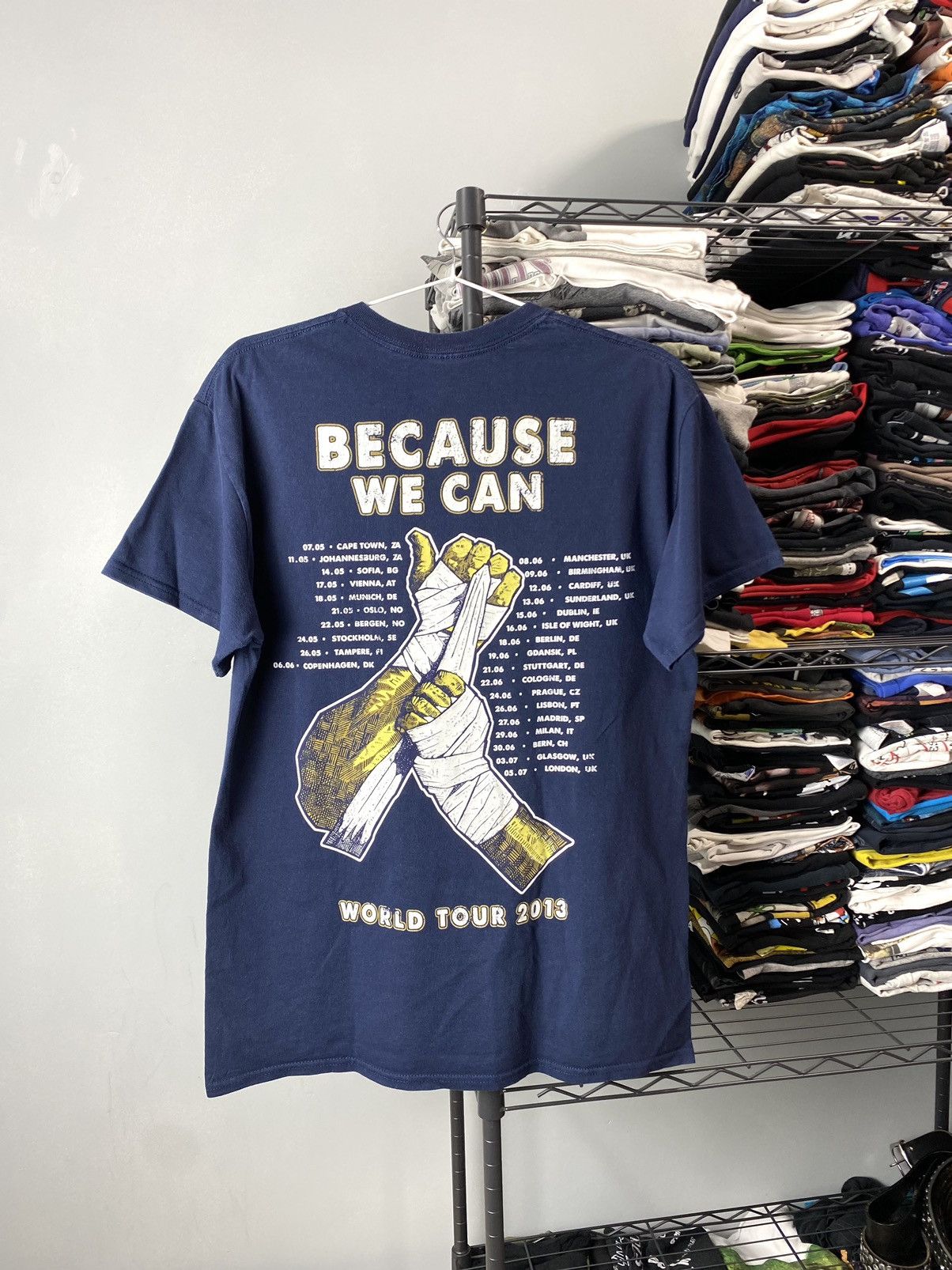 Band Tees Vintage Bon Jovi Because We Can Tour T Shirt Size US M / EU 48-50 / 2 - 2 Thumbnail