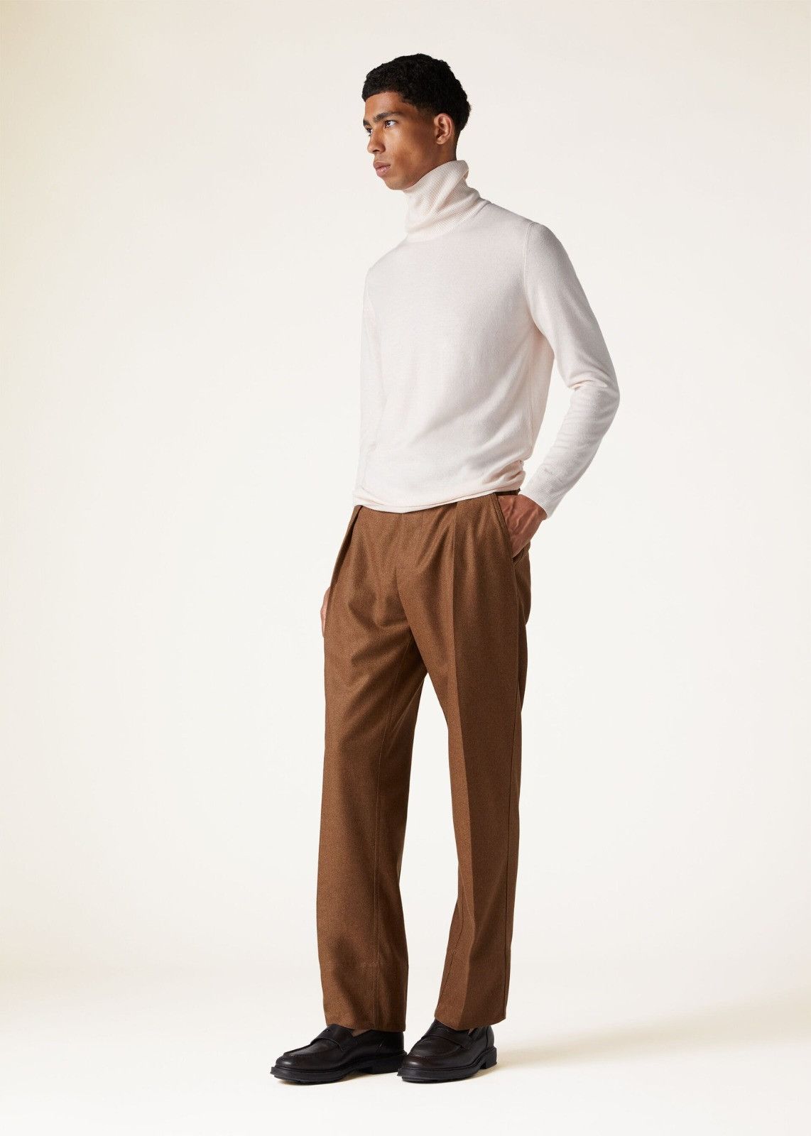 Loro Piana o1srvl11e0225 FAF9161 Turtleneck Sweater in Light Pink Size US M / EU 48-50 / 2 - 5 Thumbnail