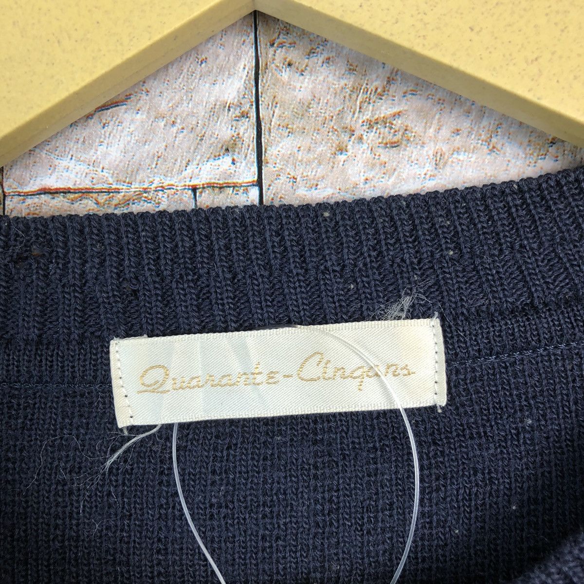 Homespun Knitwear × Japanese Brand Qurante Cingars Dark Blue Knitwear #A658 Size M / US 6-8 / IT 42-44 - 10 Thumbnail