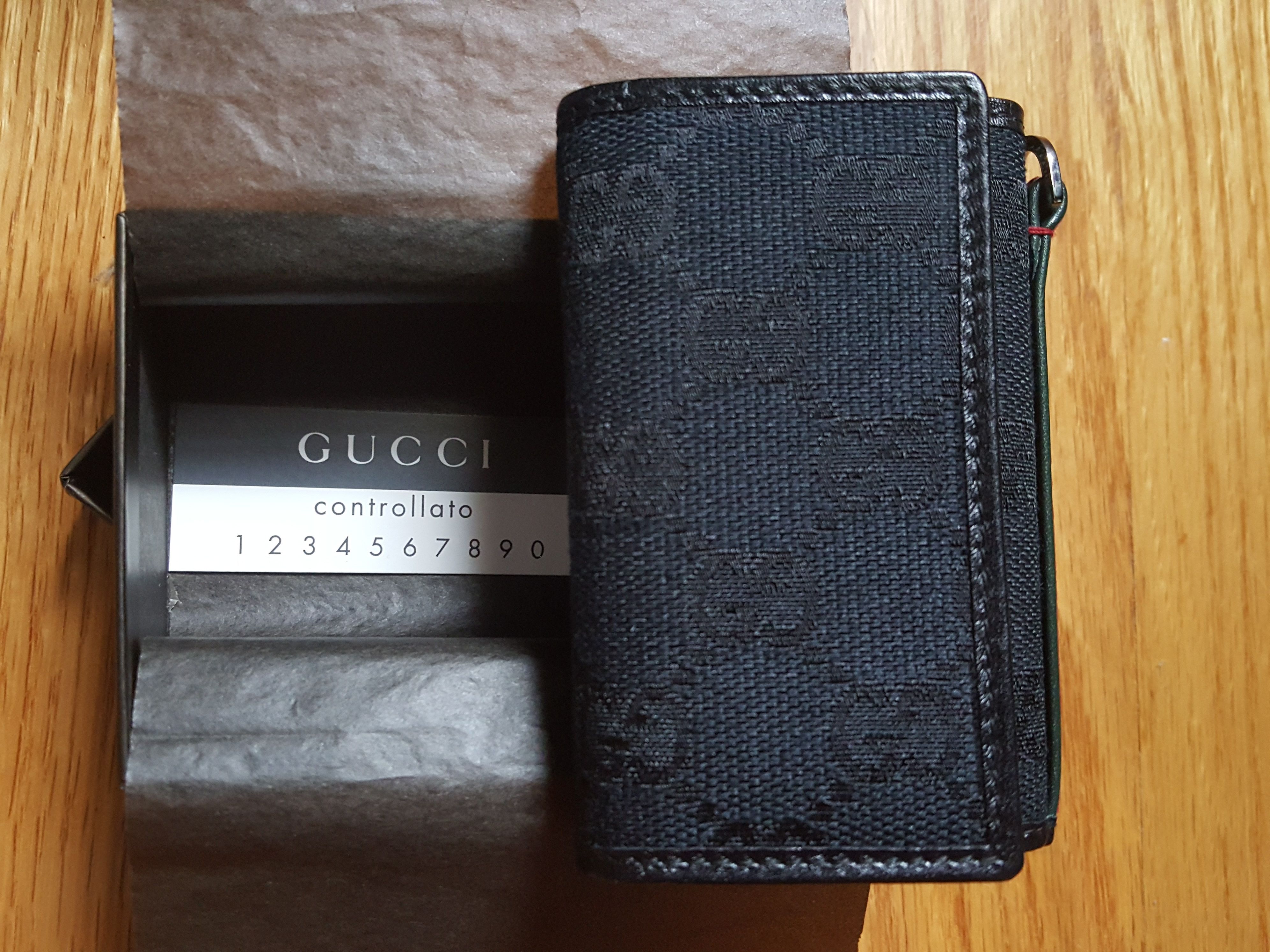 Gucci Gucci Leather Canvas Key Case Size ONE SIZE - 3 Thumbnail
