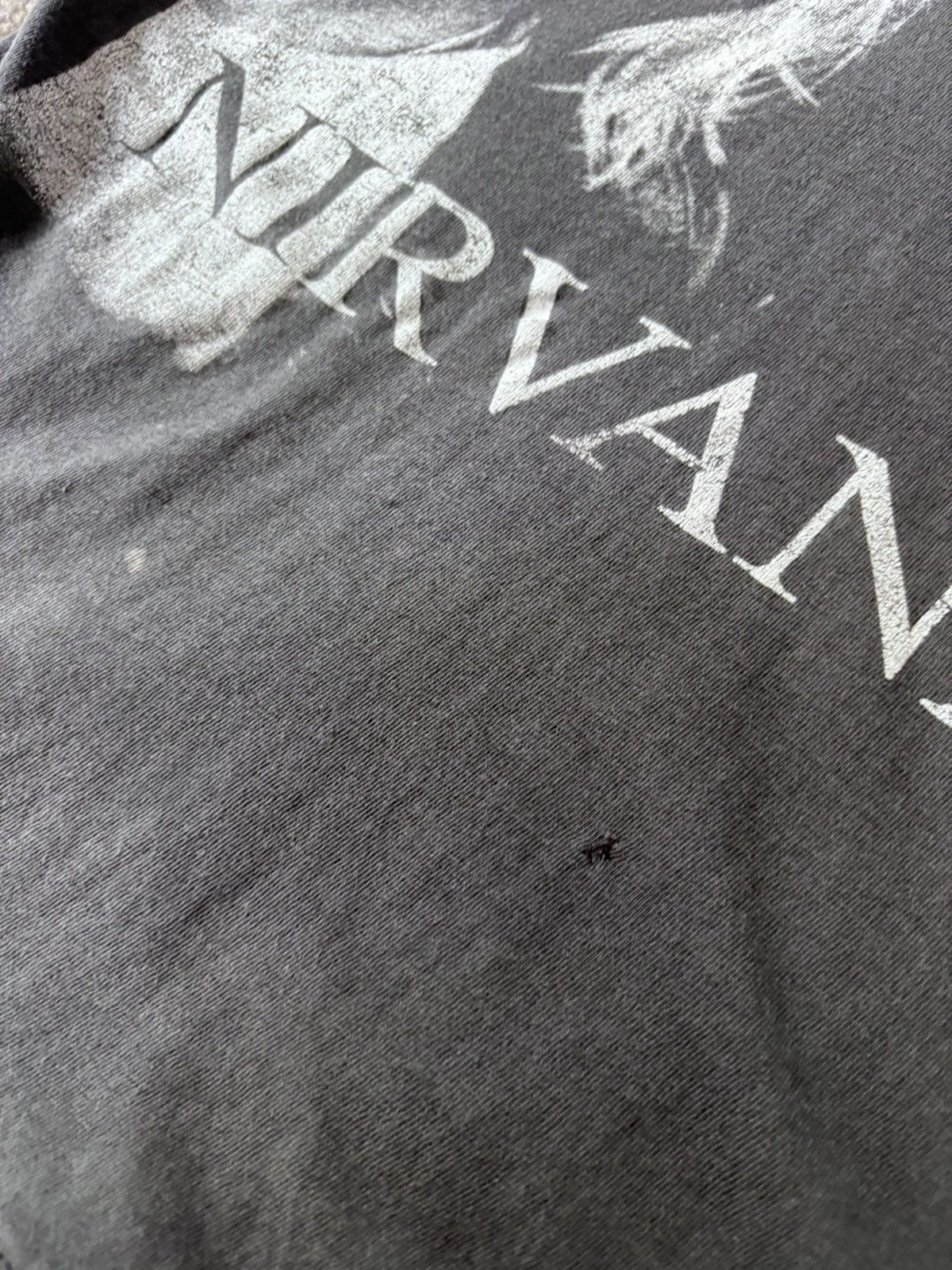 Band Tees × Nirvana × Vintage Vintage Nirvana Bootleg Tee Shirt Cutoff RARE Size US L / EU 52-54 / 3 - 4 Thumbnail