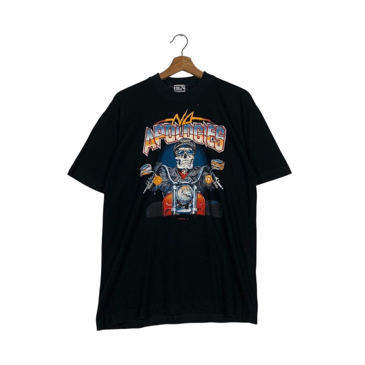 Japanese Brand Vintage 1991 Pro Speed No Apologies Motorcycle Tee Size US L / EU 52-54 / 3 - 1 Thumbnail