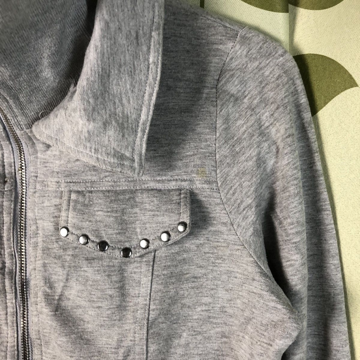 Japanese Brand Cecil Mcbee Grey multipocket jacket sweater #7419 Size M / US 6-8 / IT 42-44 - 10 Thumbnail