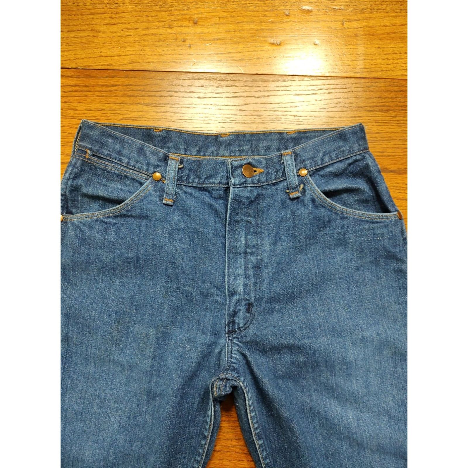 Bell VINTAGE Maverick Blue Bell Jeans 28x29 Regular Straight 60s 70s Wrangler Denim Size US 28 / EU 44 - 5 Thumbnail