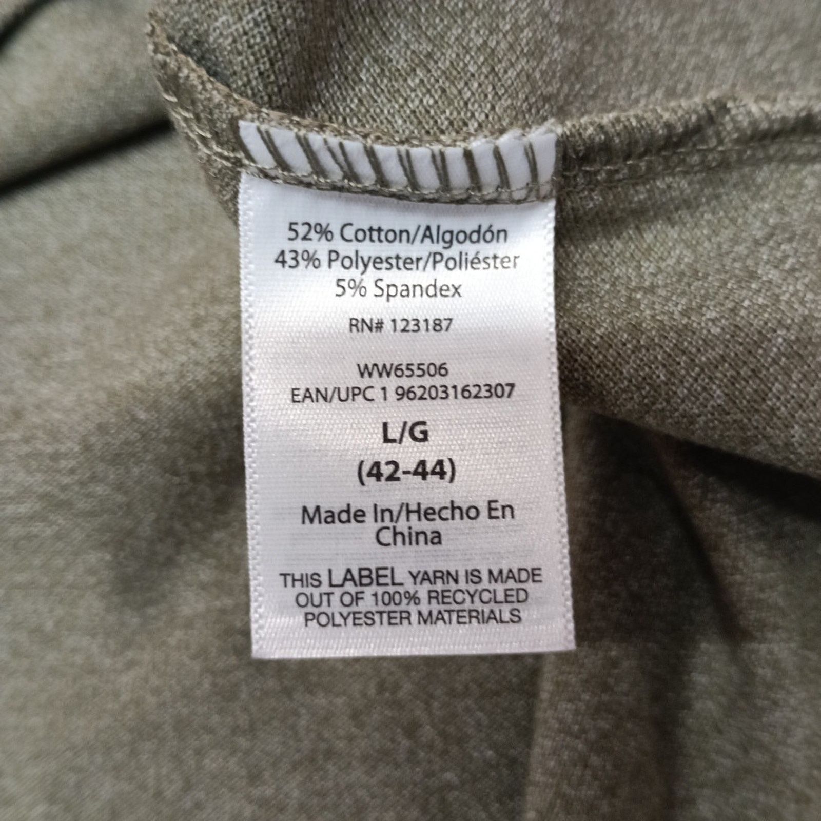 Wrangler Wrangler Work Henley Shirt Men's L (42-44) Green Relaxed Fit Size US L / EU 52-54 / 3 - 6 Thumbnail
