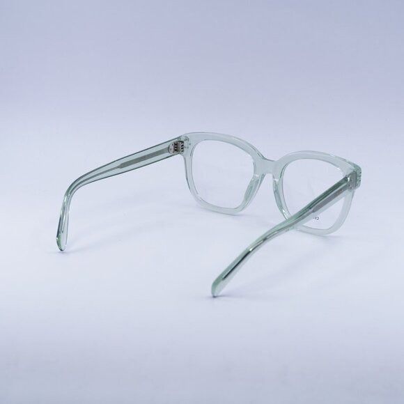 Celine Celine CL50086I 093 Eyeglasses Transparent Teal 53mm Square Size ONE SIZE - 4 Thumbnail