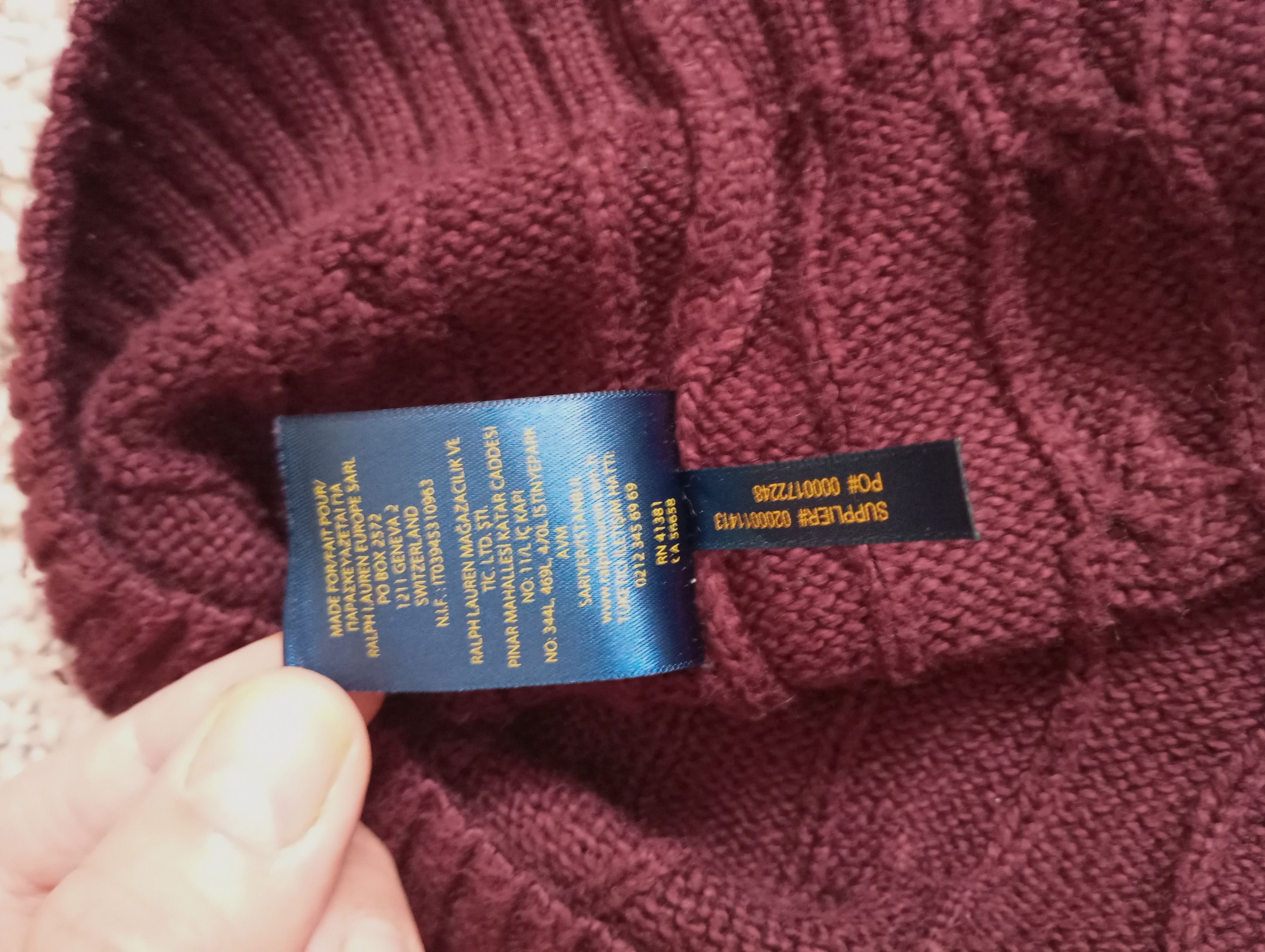 Polo Ralph Lauren × Vintage Vintage Polo Ralph Lauren Cable Knit Sweater Size US XXL / EU 58 / 5 - 7 Thumbnail
