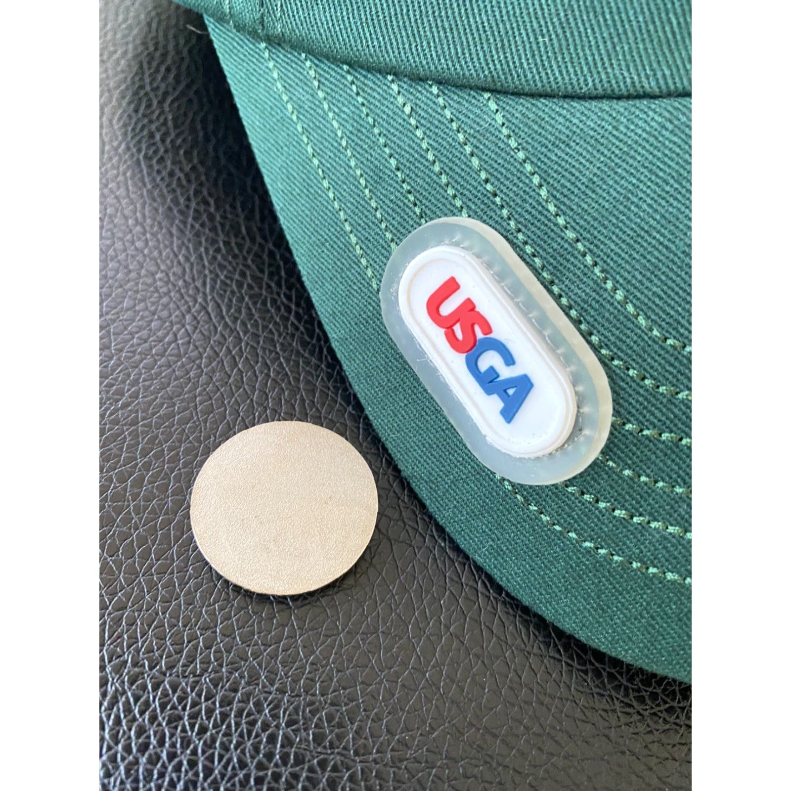 Vintage 2018 US Open Shinnecock Hills Golf Hat Green Baseball Ball Marker Magnetic Hat Mens Adjustable Green US Open Mens Size ONE SIZE - 2 Thumbnail