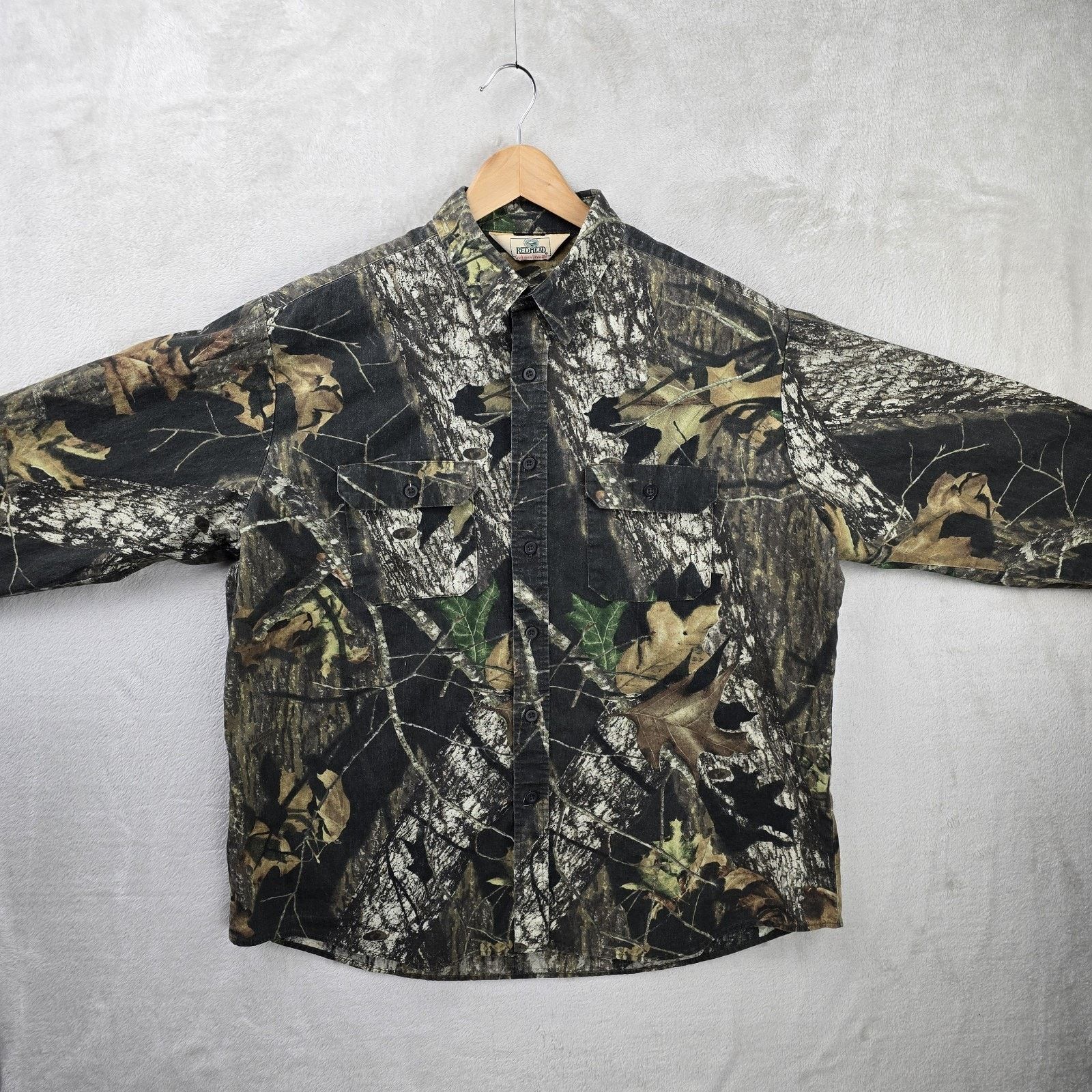 Redhead Red Head Mossy Oak Shirt XL Camouflage Long Sleeve Hunting Size US XL / EU 56 / 4 - 2 Thumbnail