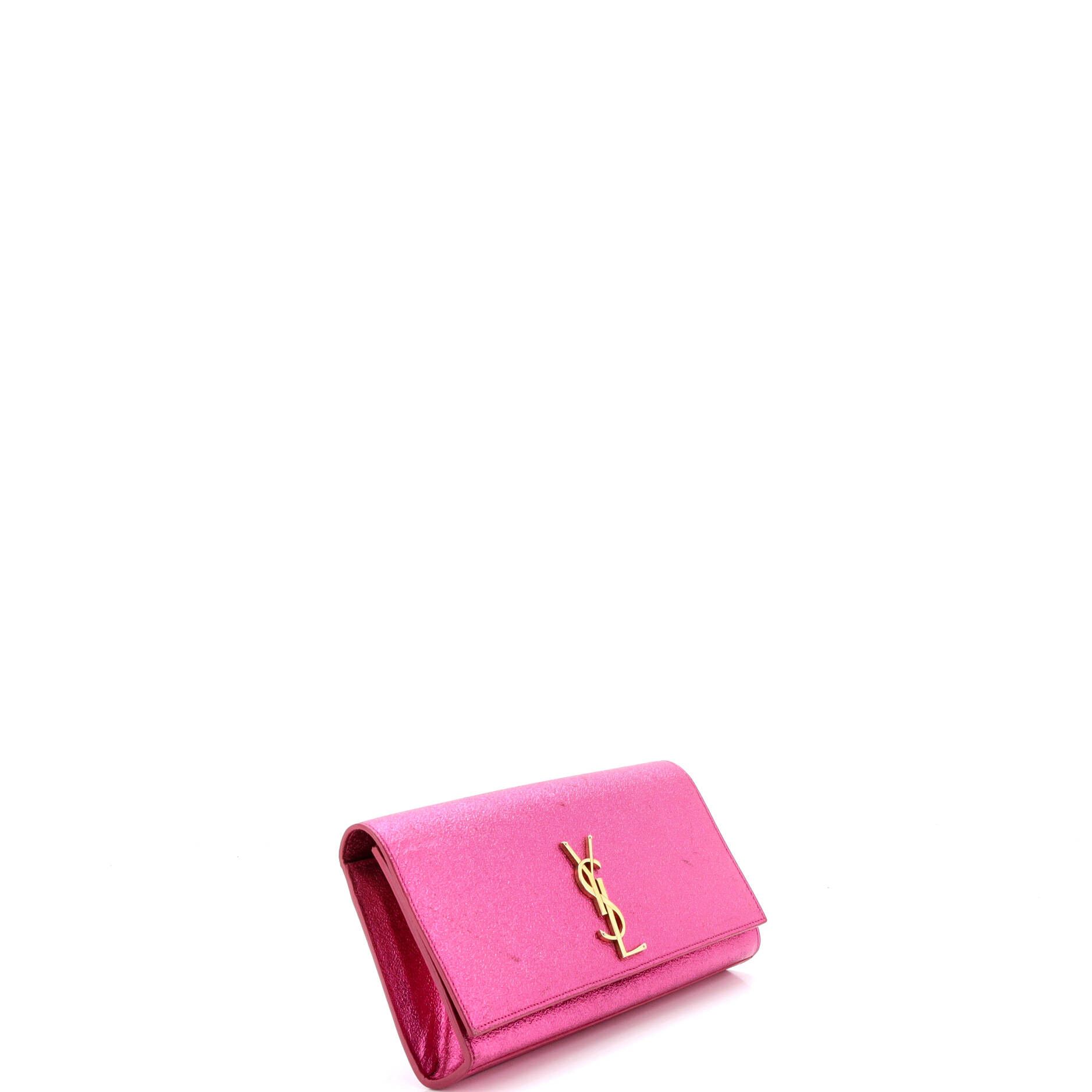 Saint Laurent Paris Classic Monogram Clutch Metallic Calfskin Long Size ONE SIZE - 1 Thumbnail