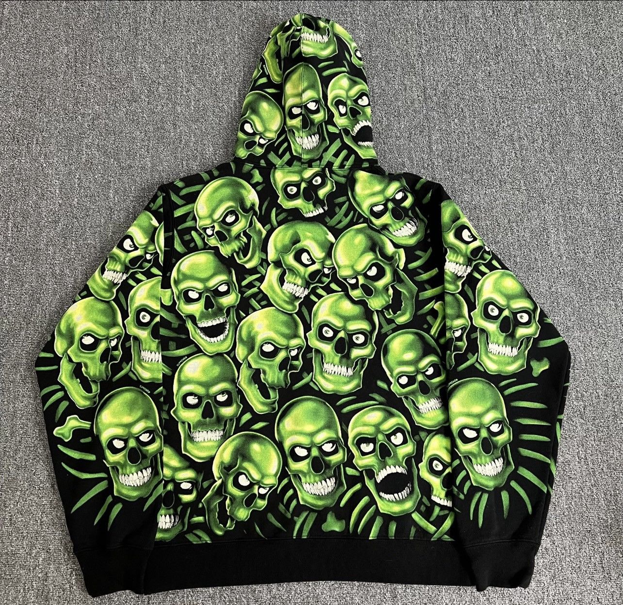 Supreme Supreme skull pile hooded sweatershirt | Grailed