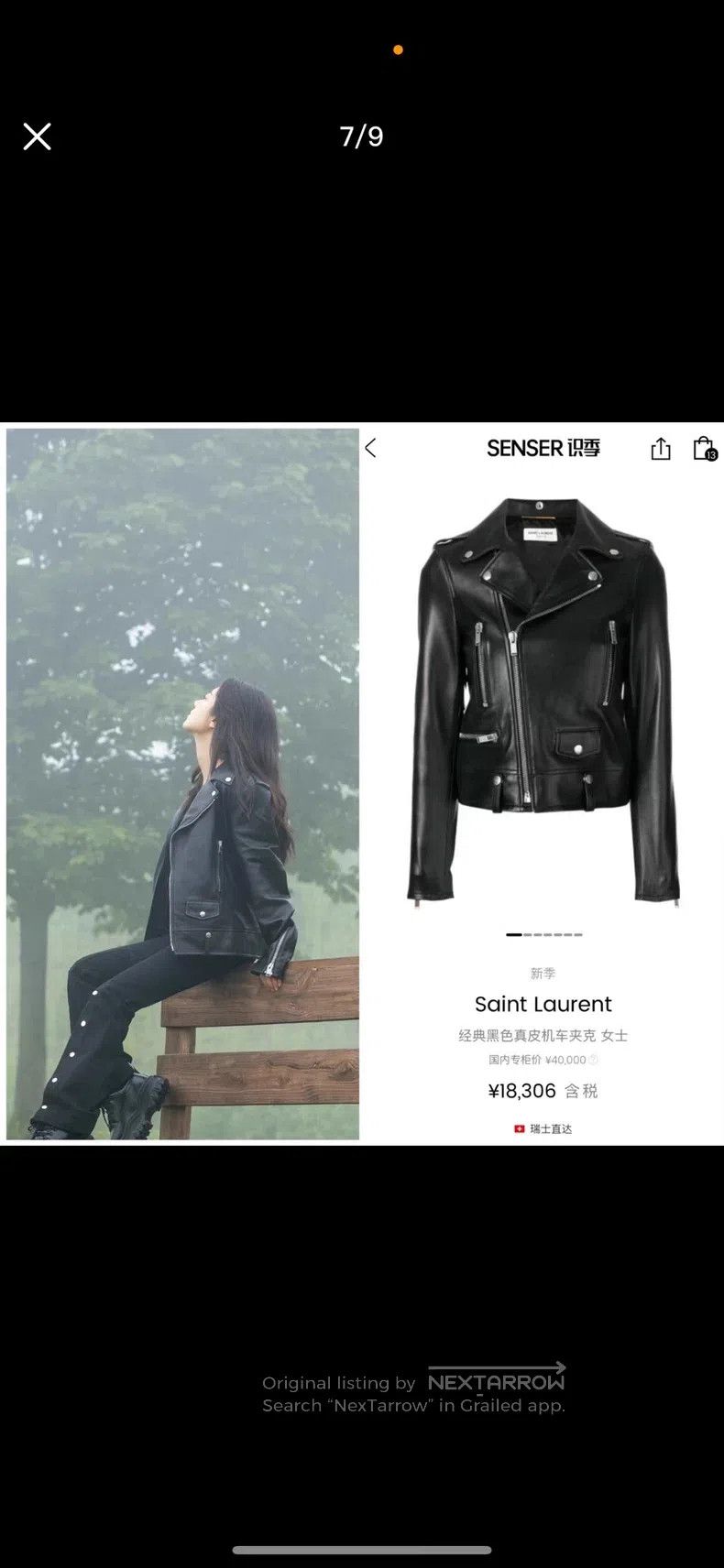 Saint Laurent Paris Saint Laurent Paris Biker Zip Sheep Leather Jacket Size XS / US 0-2 / IT 36-38 - 8 Thumbnail