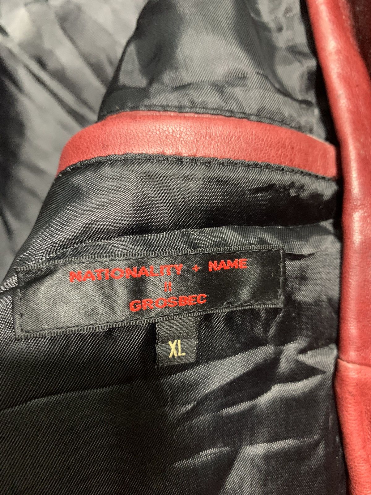 Japanese Brand 🔥GROSBEC SHEEPSKIN LEATHER CONVICTIBLES SLEEVES Size US XL / EU 56 / 4 - 10 Thumbnail
