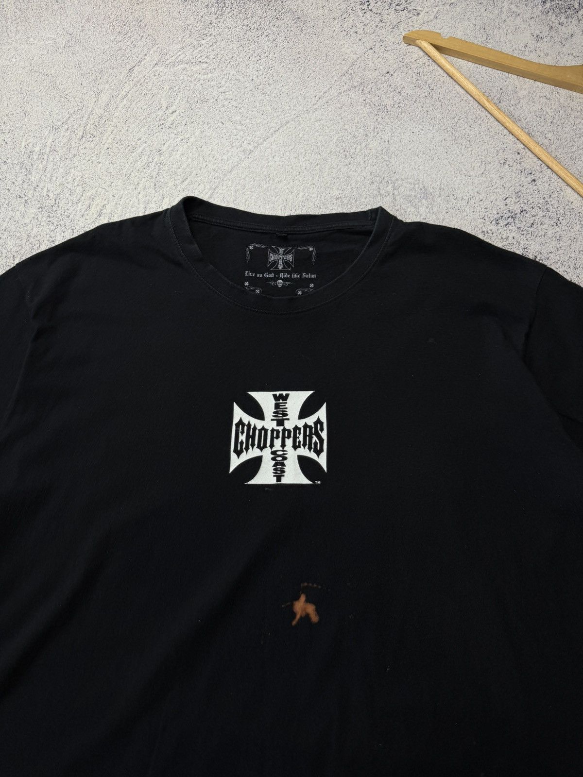 Vintage Vintage West Coast Choppers Black T-Shirt Paul Walker Size US XXL / EU 58 / 5 - 17 Thumbnail