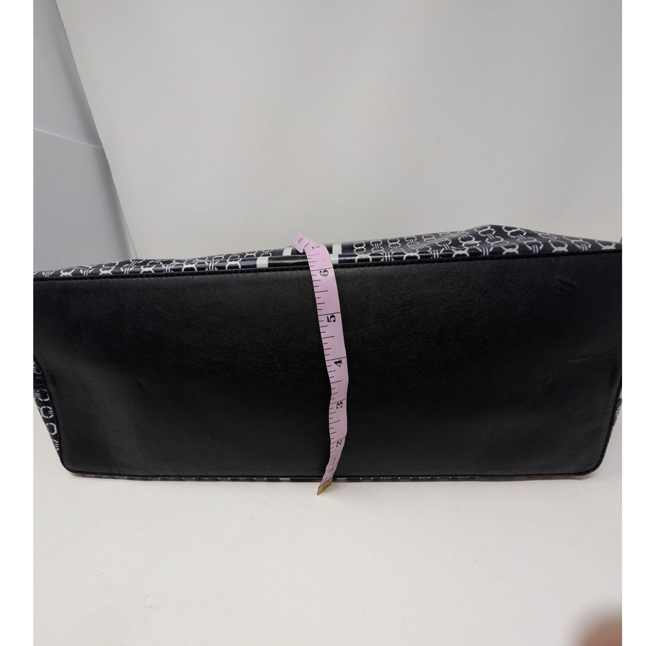 Tory Burch Tory Burch Gemini Link Tote Black Logo Print Coated Canvas Size ONE SIZE - 17 Thumbnail