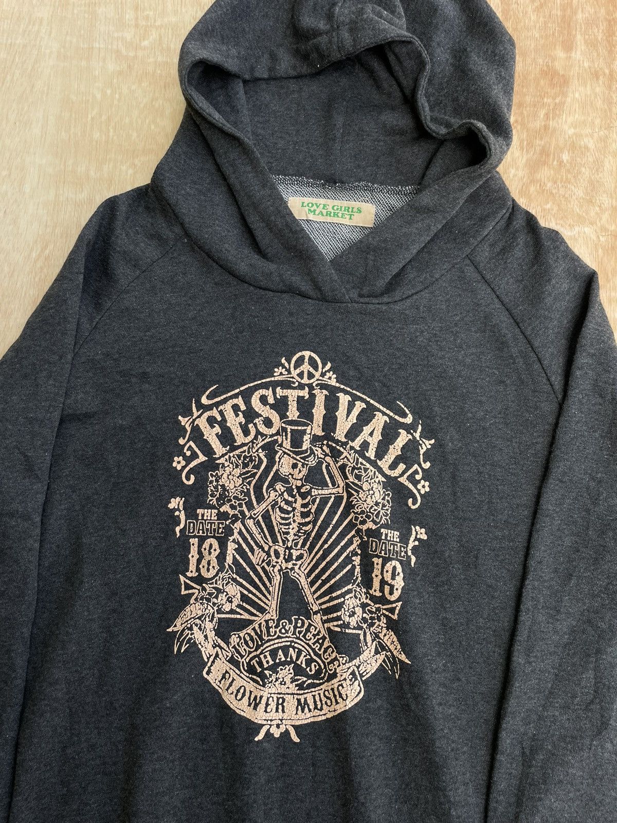 Hysteric Glamour × If Six Was Nine × Japanese Brand Vintage Love Girls Market Skull Hoodie Size US M / EU 48-50 / 2 - 2 Thumbnail