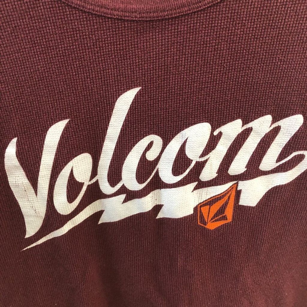 Volcom Y2K Volcom logo shirt long sleeves cotton dark wine color L Size US L / EU 52-54 / 3 - 3 Thumbnail