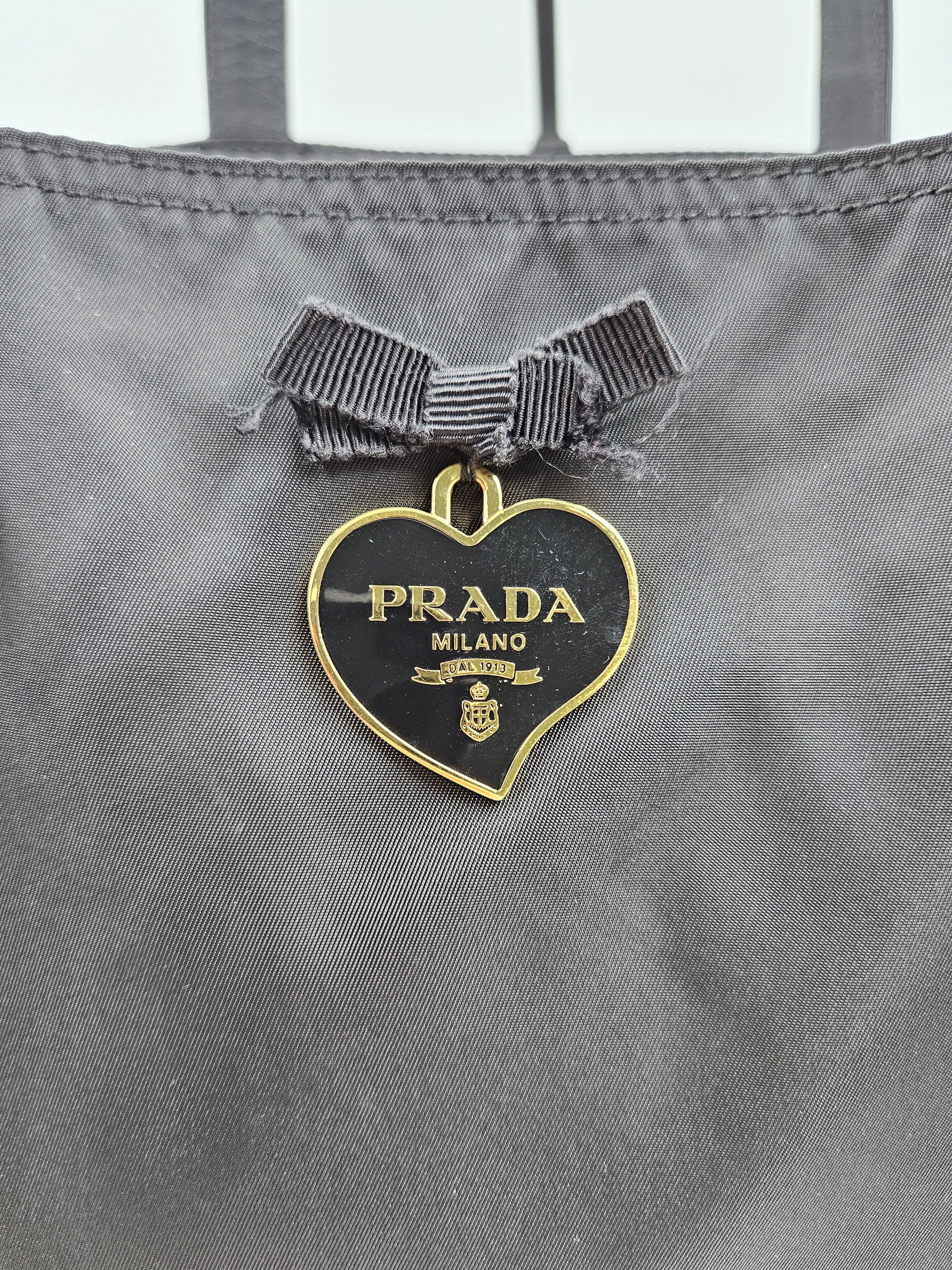 Prada Black Tessuto Nylon Panda Tote Size ONE SIZE - 8 Thumbnail