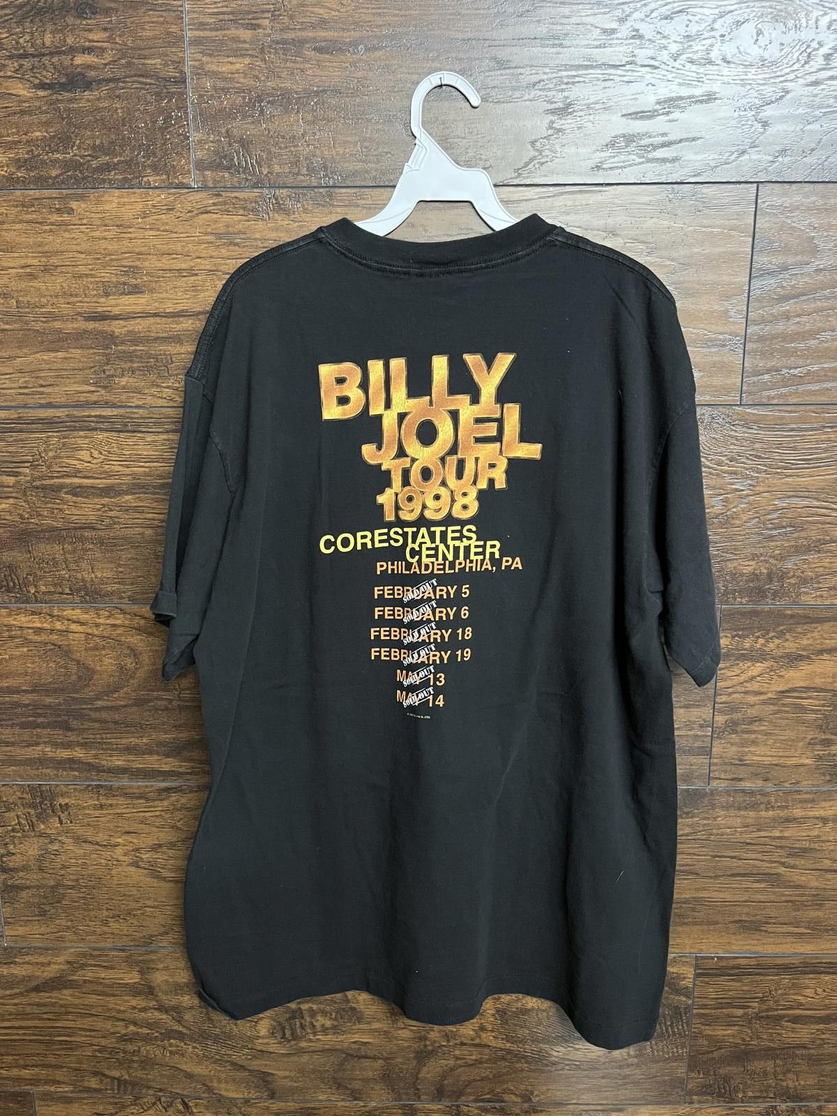 Designer Billy Joel Tour T-shirt 1998 Sold Out Philadephia XL Size US XL / EU 56 / 4 - 2 Thumbnail
