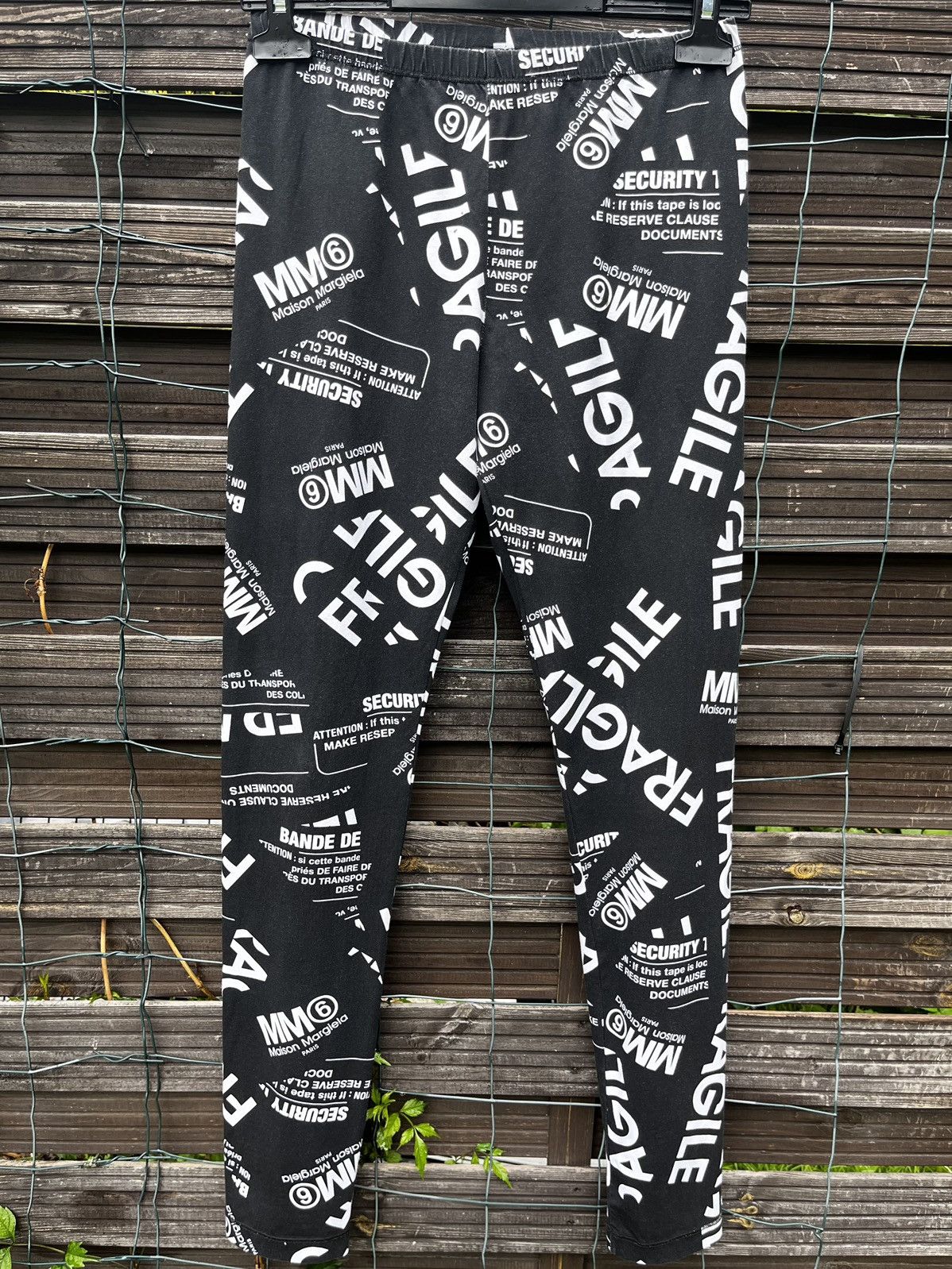 Maison Margiela 🔴 MM6 Maison Margiela Stamp Leggings Size 34" / US 12 / IT 48 - 3 Thumbnail