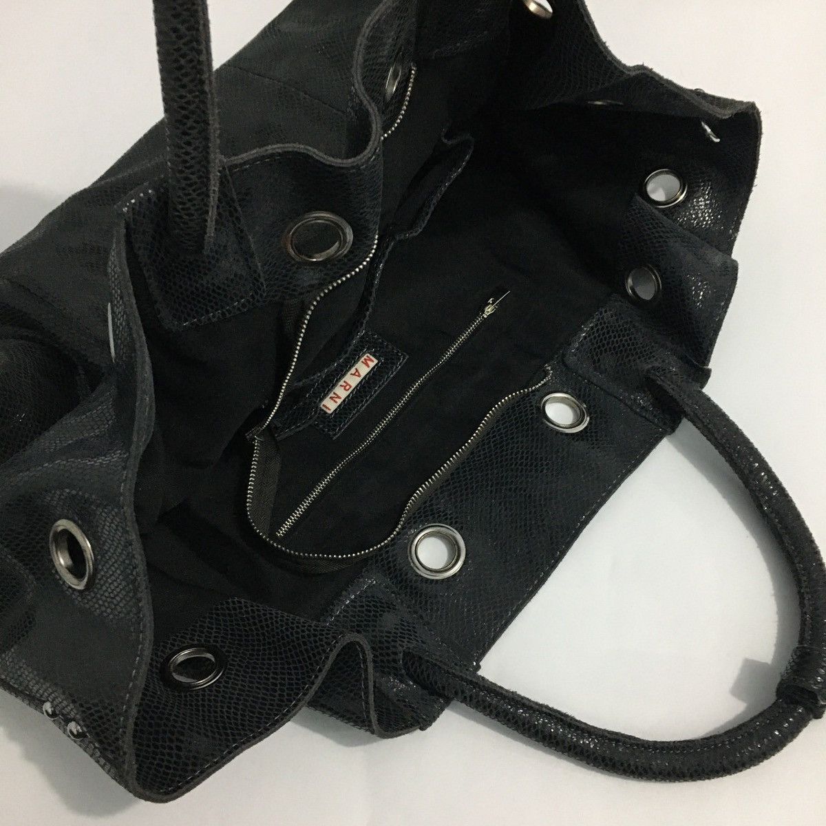 Marni Marni Big Buddha Faux Snake Skin Leather Shoulder Bag Size ONE SIZE - 15 Thumbnail