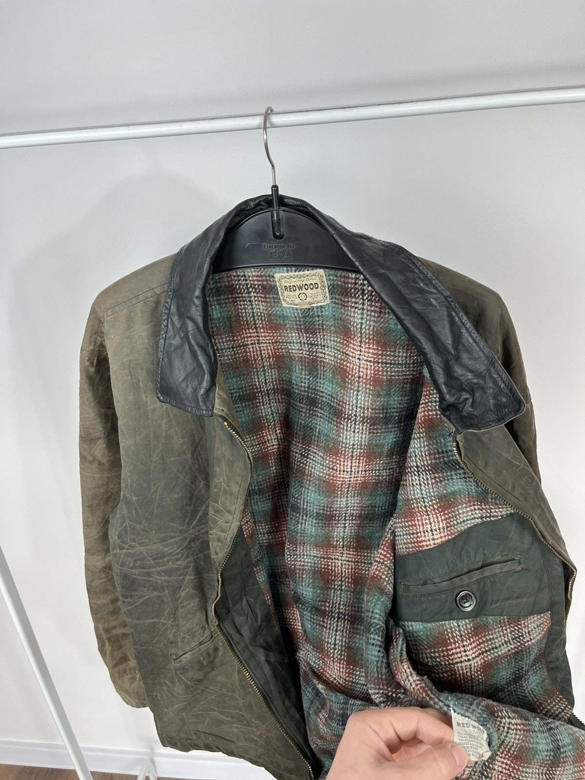 Other Vintage Redwood Waxed Jacket Distressed Leather Collar XL Size US XL / EU 56 / 4 - 14 Thumbnail