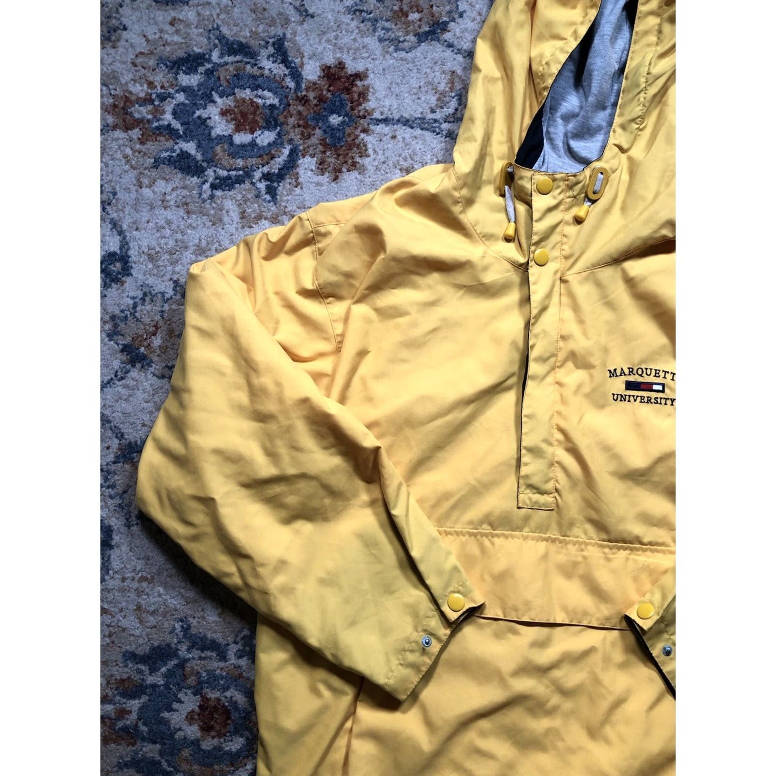Rains Oarsman 913 Jacket Men L Yellow Zip Hooded Rain Coat Outdoor Size US L / EU 52-54 / 3 - 3 Thumbnail