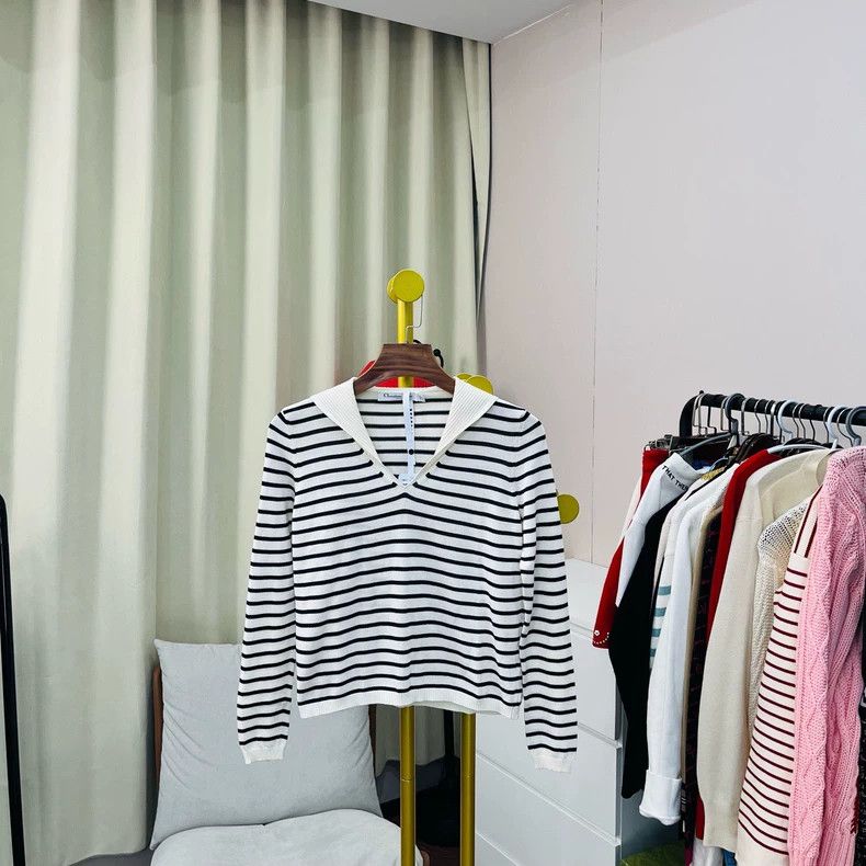Dior Dior Striped sailor collar sweater Size XS / US 0-2 / IT 36-38 - 1 Thumbnail