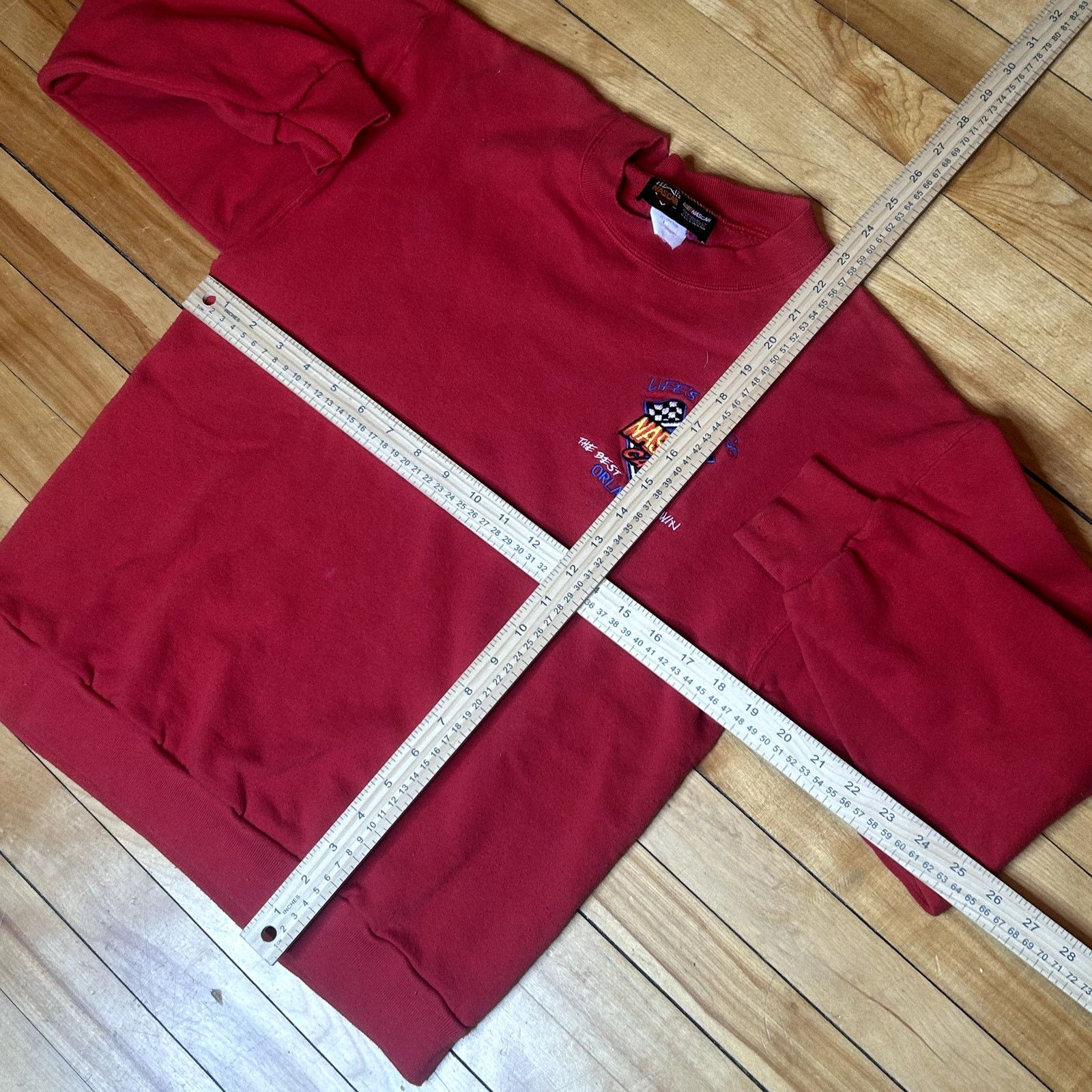NASCAR Vintage Nascar Cafe Red Crewneck Size US M / EU 48-50 / 2 - 6 Thumbnail